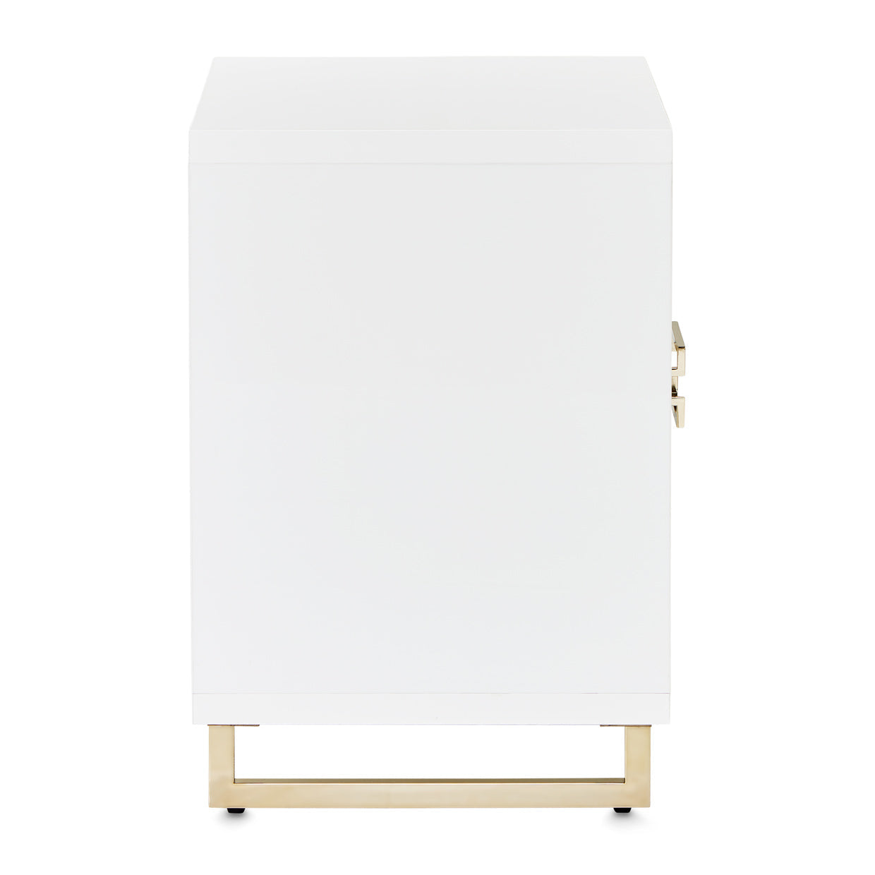 Palm Gate Cloud White Nightstand - Ornate Home