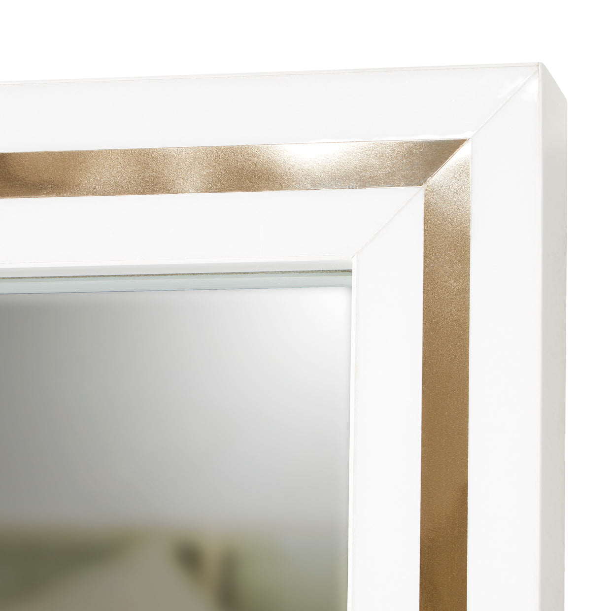 Palm Gate Cloud White Wall Mirror - Ornate Home
