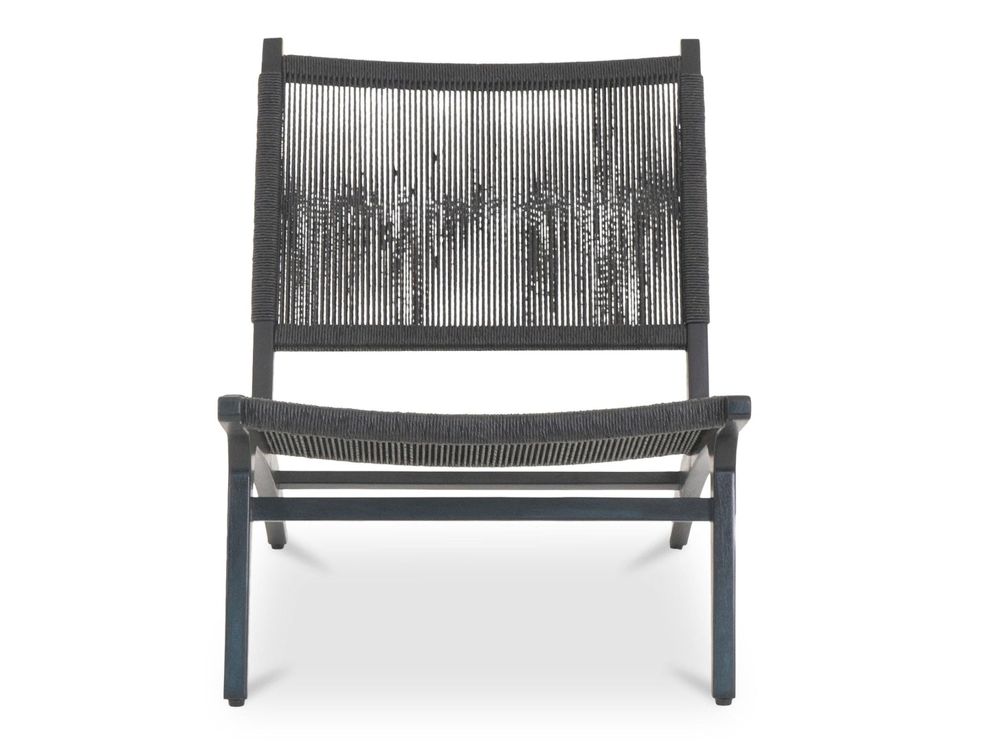 Palma Black Outdoor Lounge Chair - Ornate Home