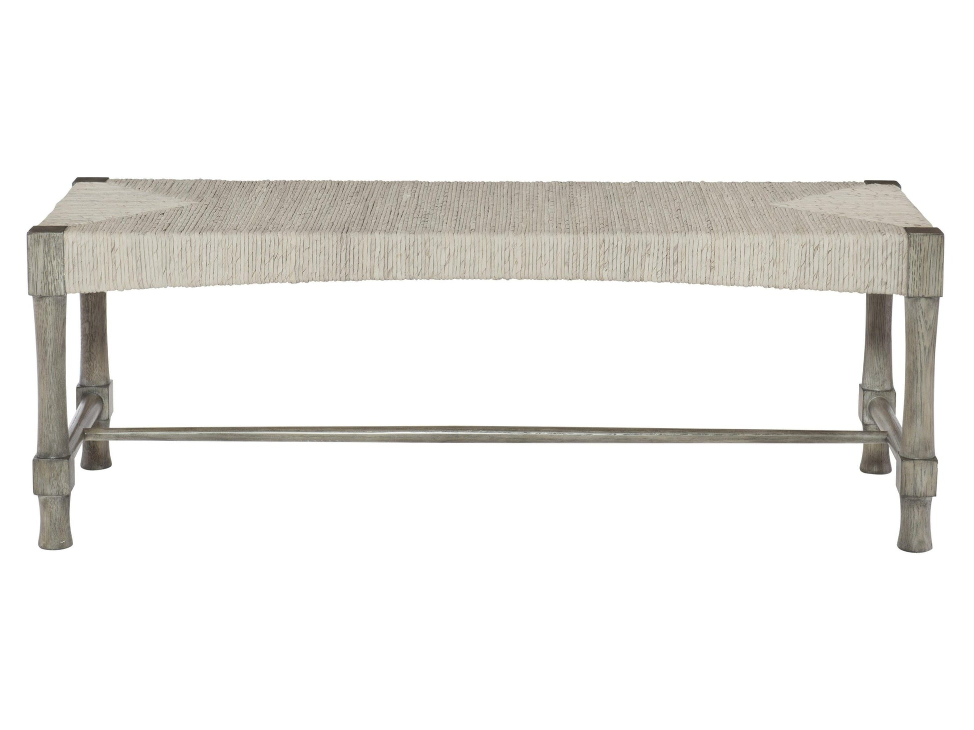 Palma Rustic Grey/Light Gray Wash Bench - Ornate Home