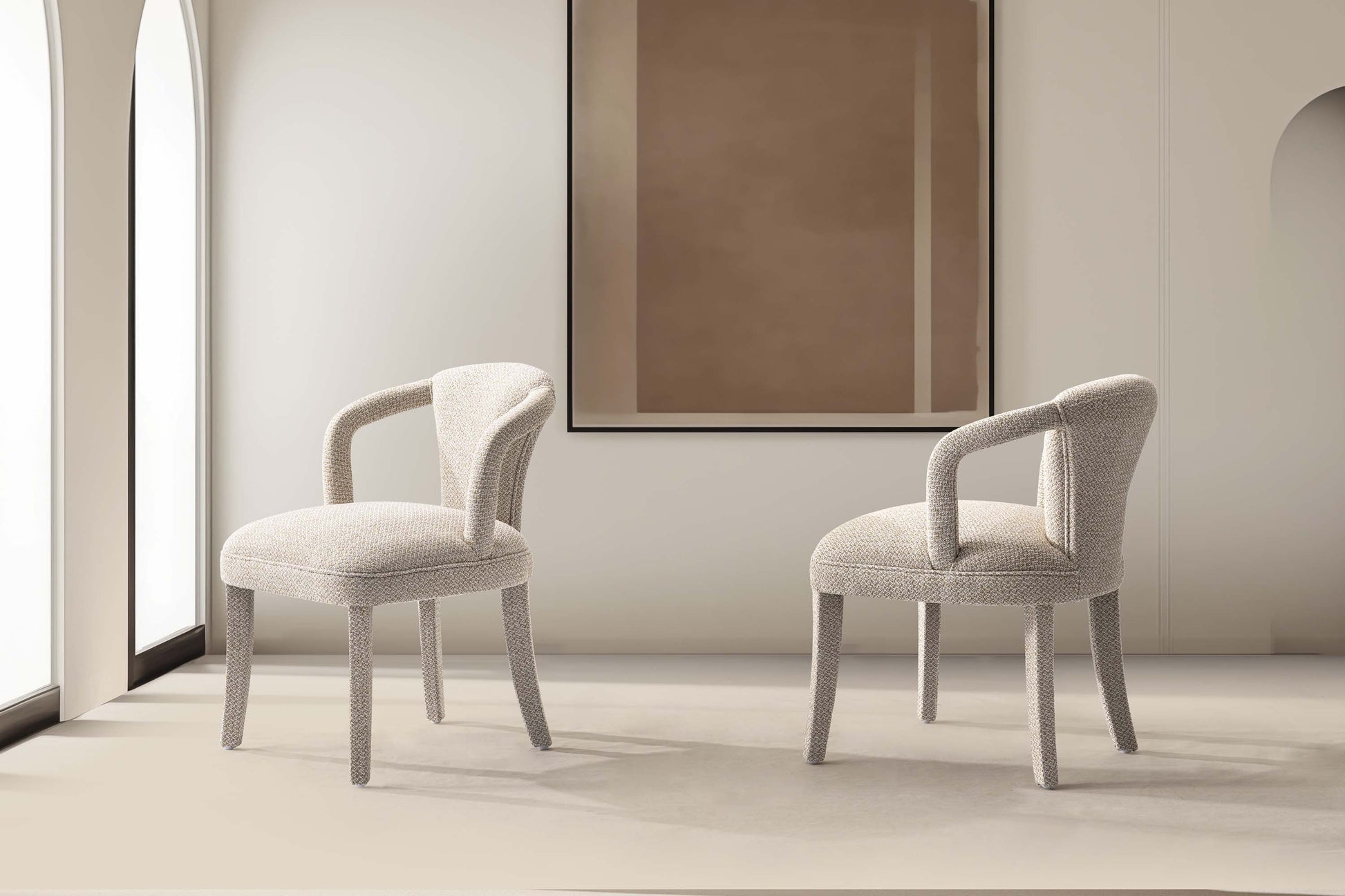 Palmer Dining Armchair in Gold Dust (set of 2) - Ornate Home