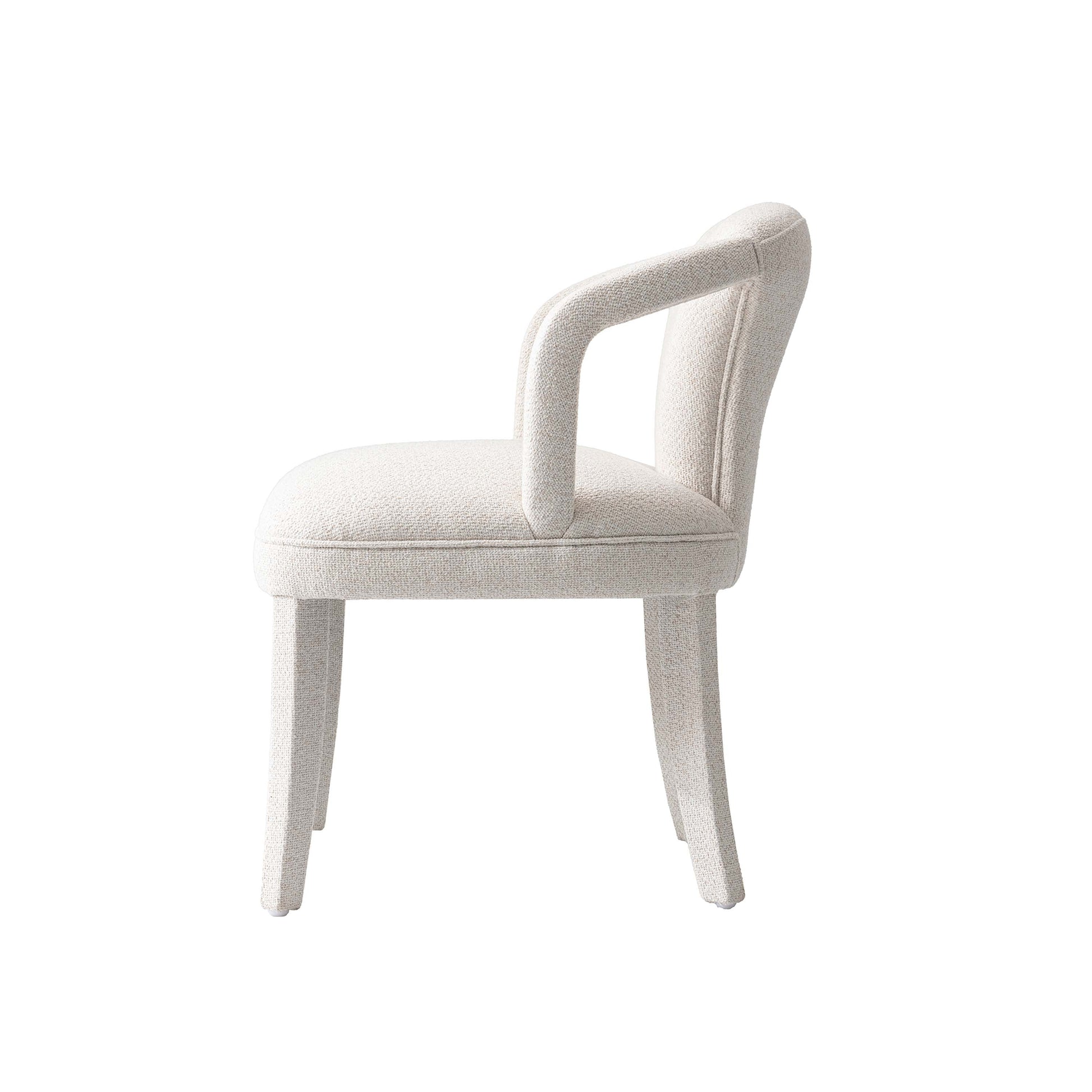 Palmer Dining Armchair in Ivory - Ornate Home
