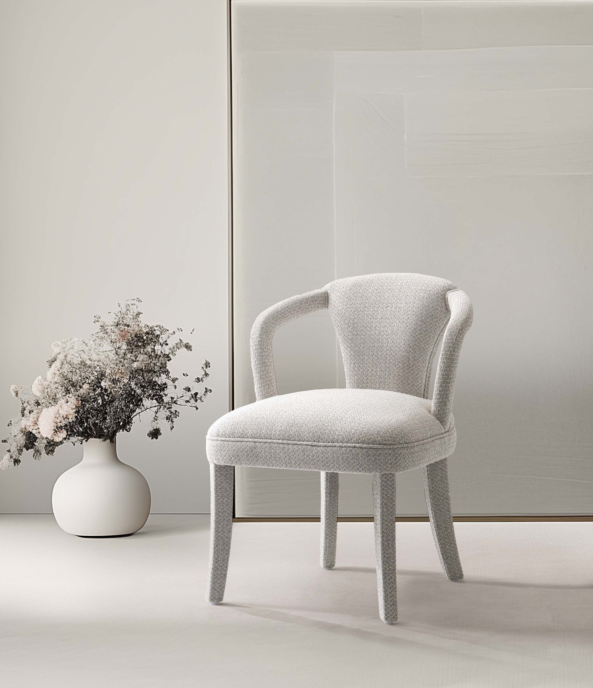Palmer Dining Armchair in Silver Lining - Ornate Home