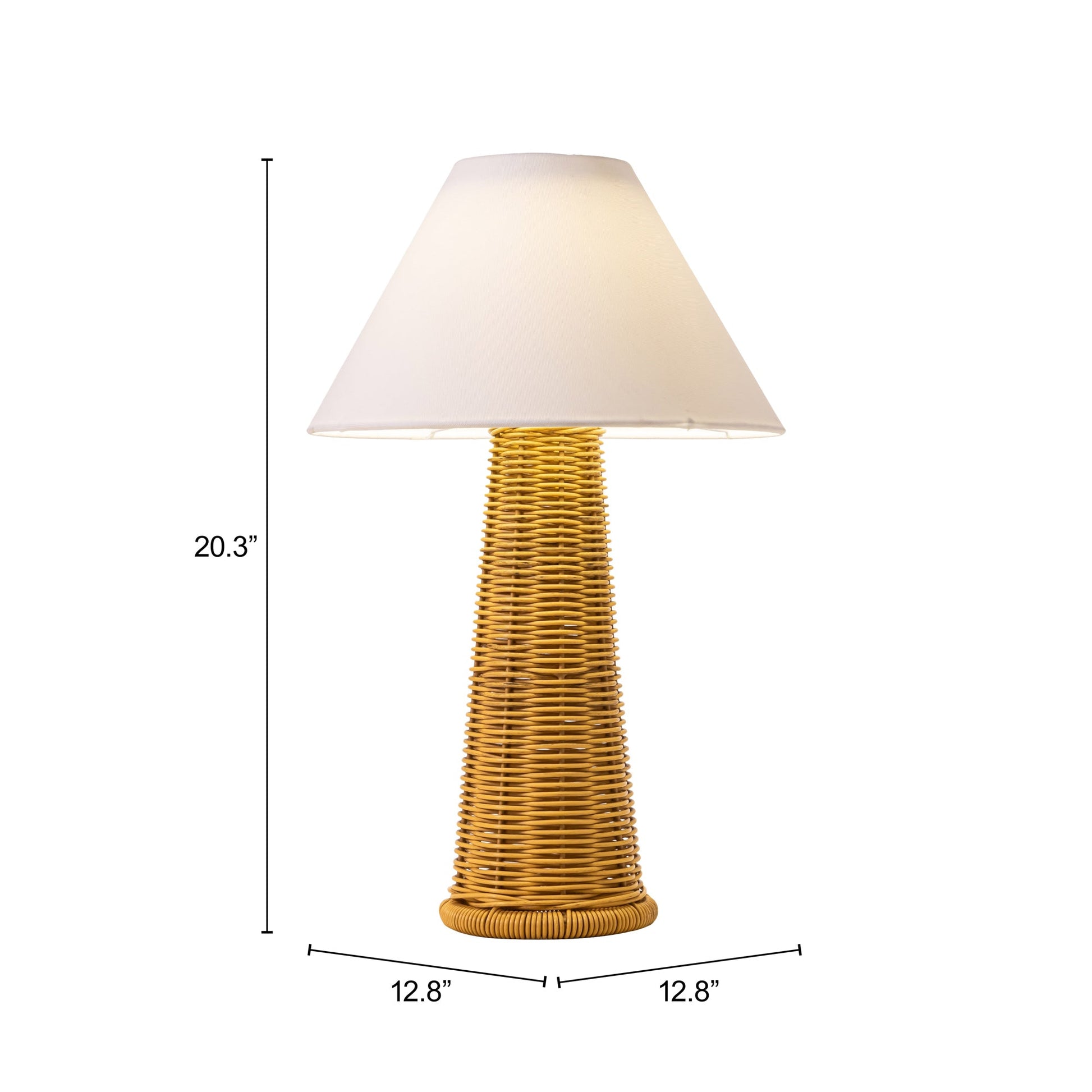 Palmia Natural Solar Table Lamp - Ornate Home