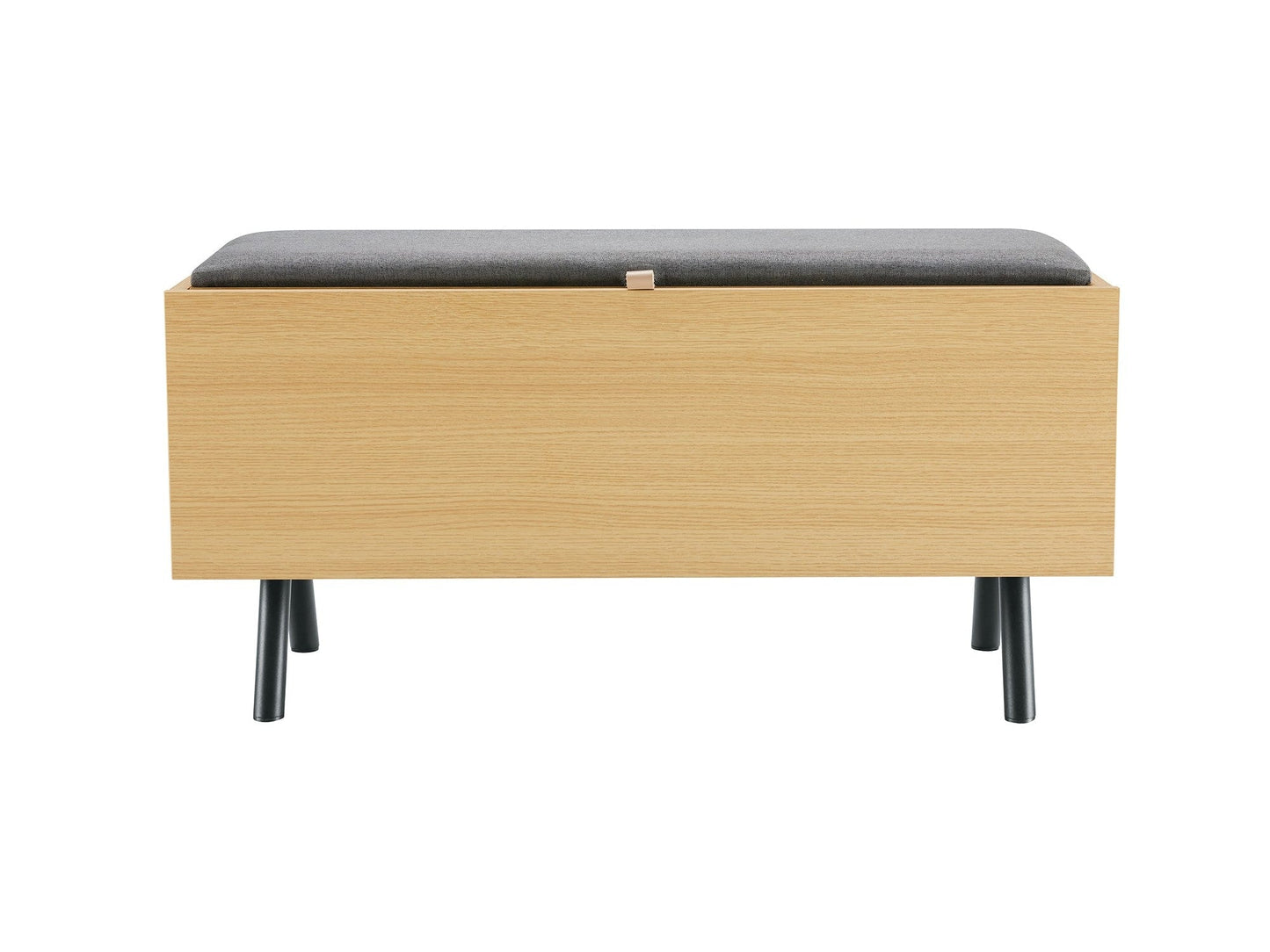 Paloma Accent Storage Bench in Natural Oak - Ornate Home