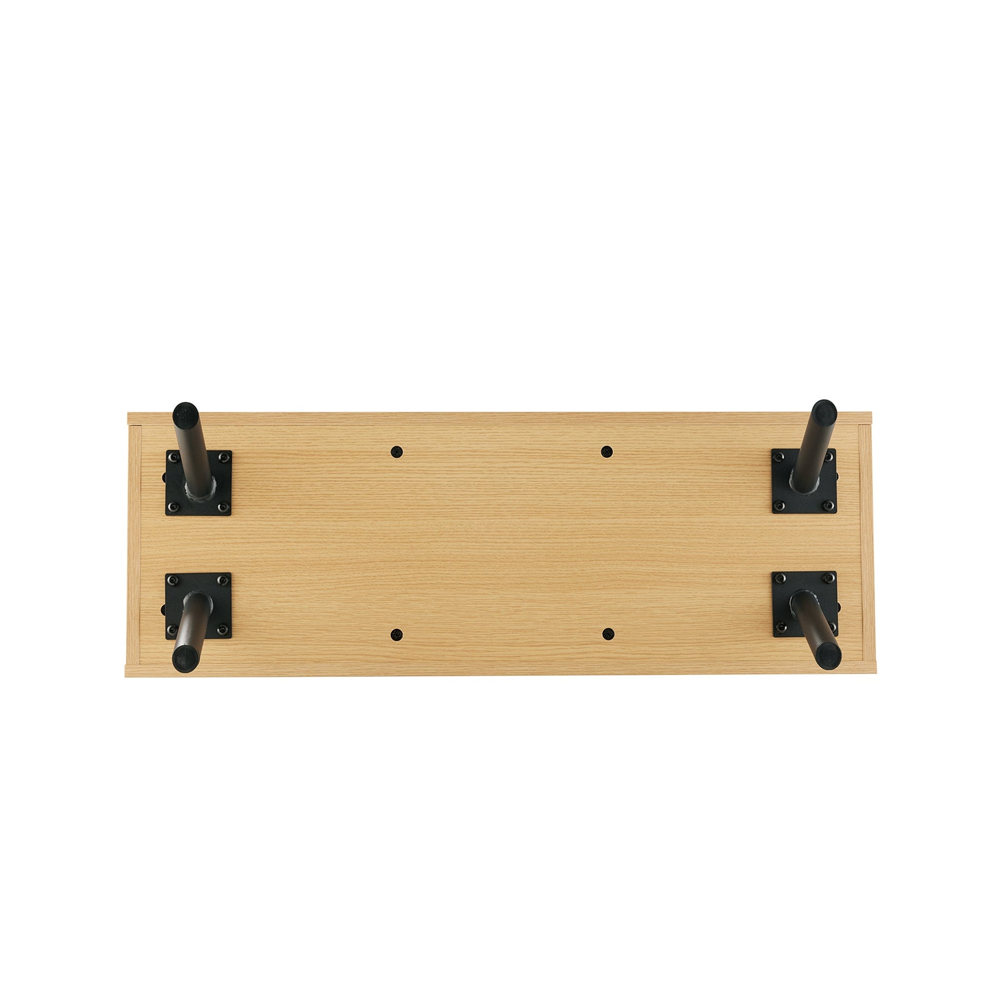 Paloma Accent Storage Bench in Natural Oak - Ornate Home
