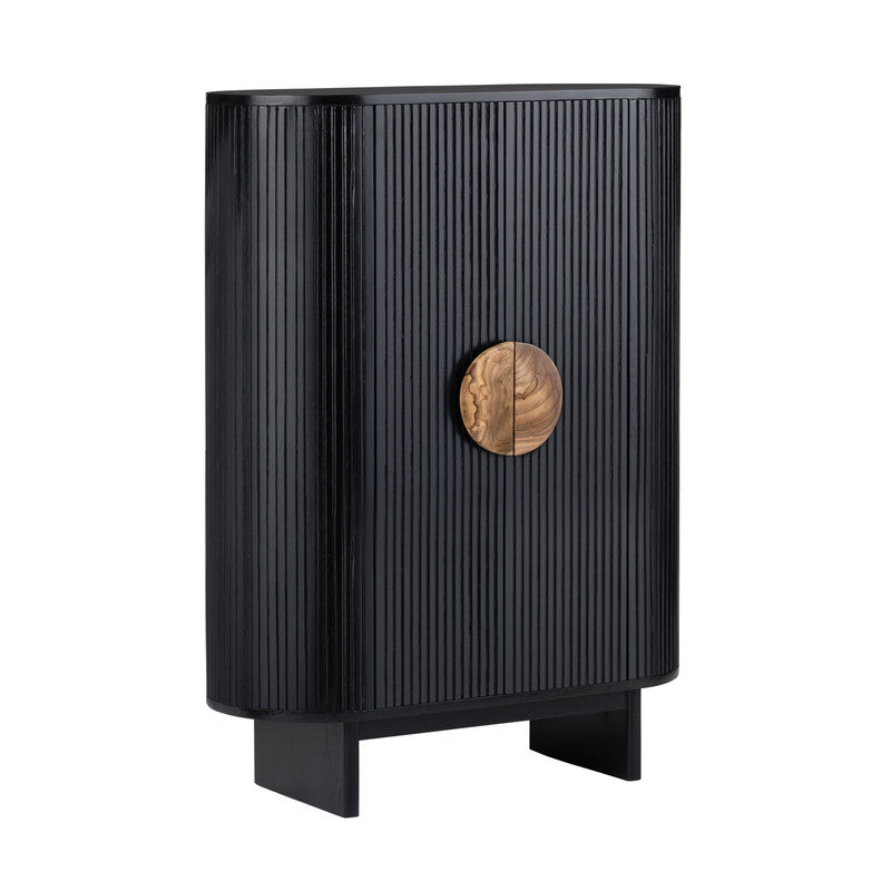 Paloma Black Two-Door Cabinet - Ornate Home