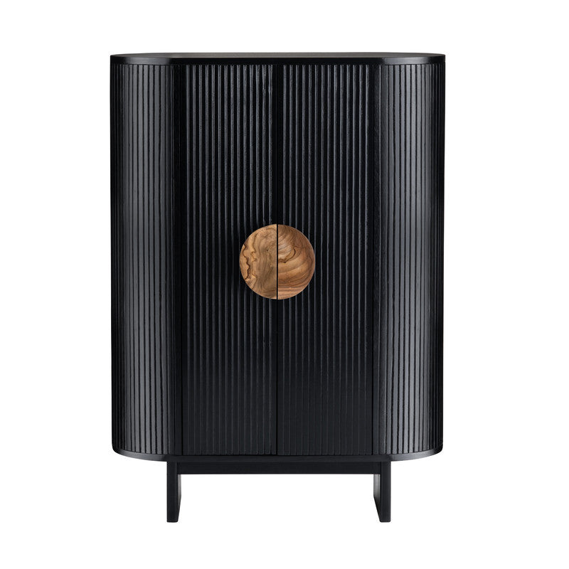 Paloma Black Two-Door Cabinet - Ornate Home