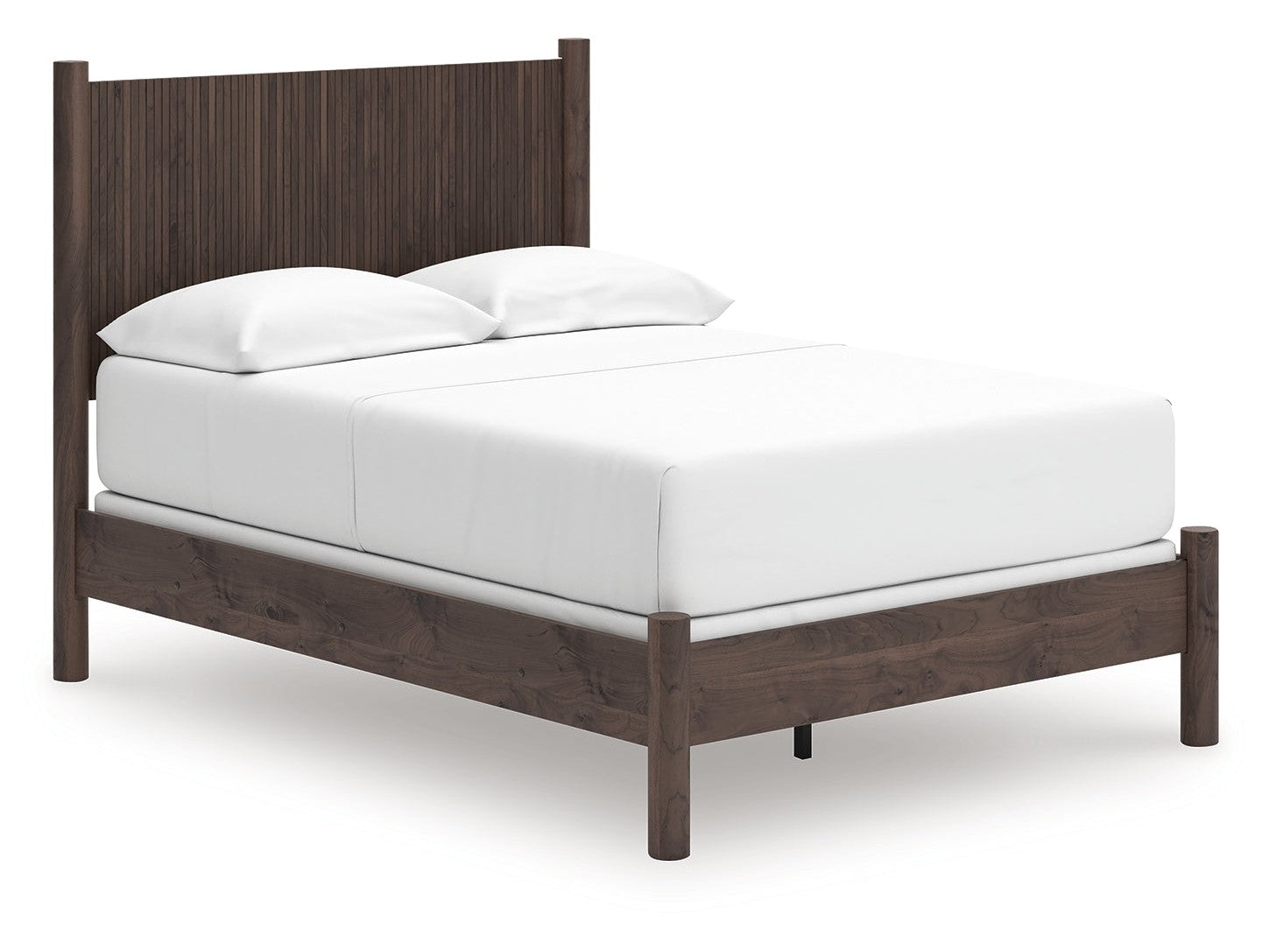 Pamytta Brown Full Panel Bed- Viva Furn