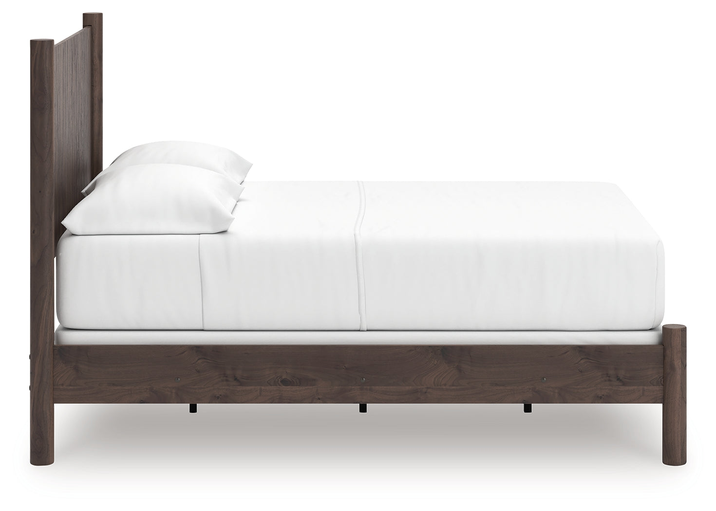 Pamytta Brown Full Panel Bed- Viva Furn