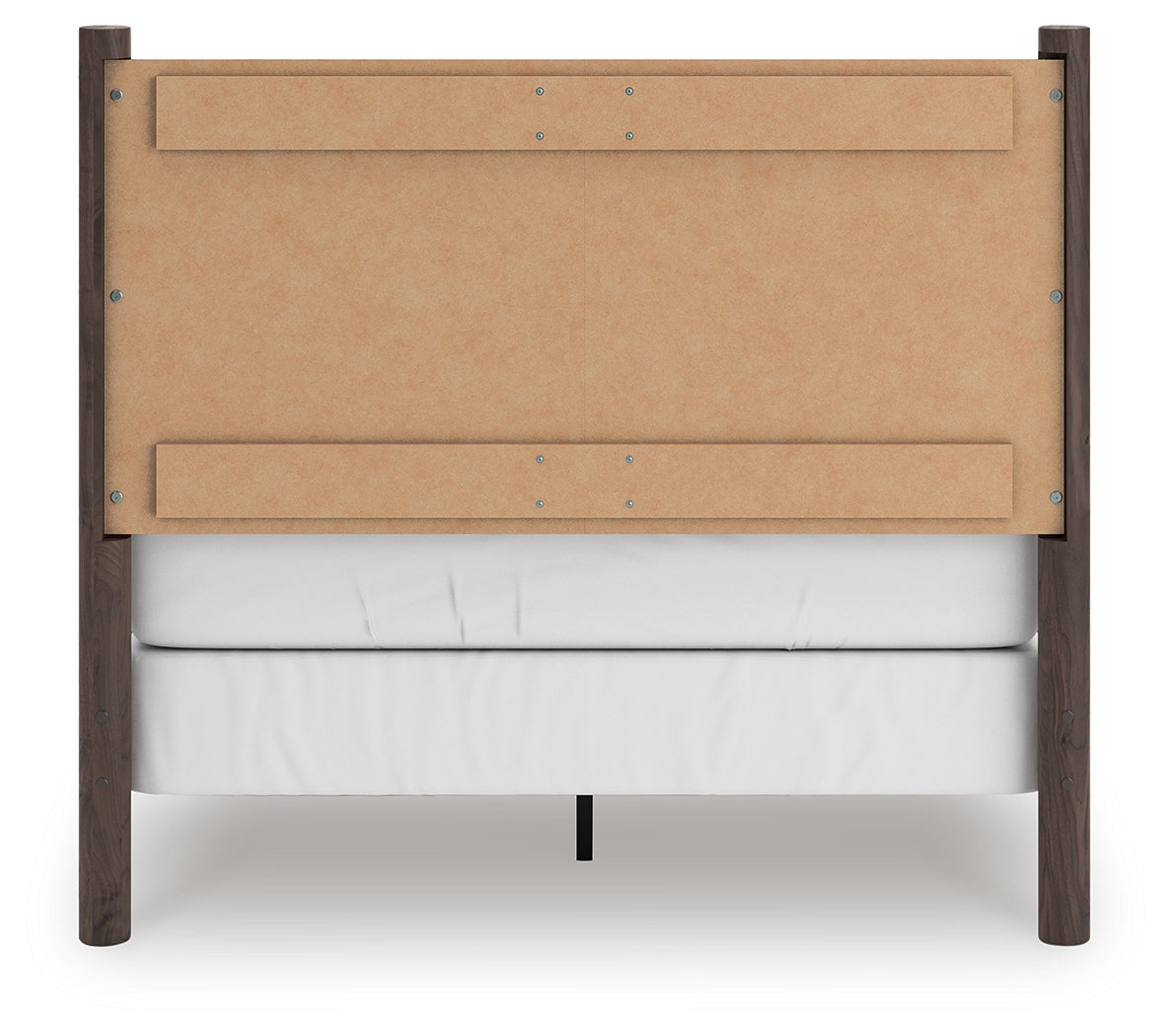 Pamytta Brown Full Panel Bed- Viva Furn