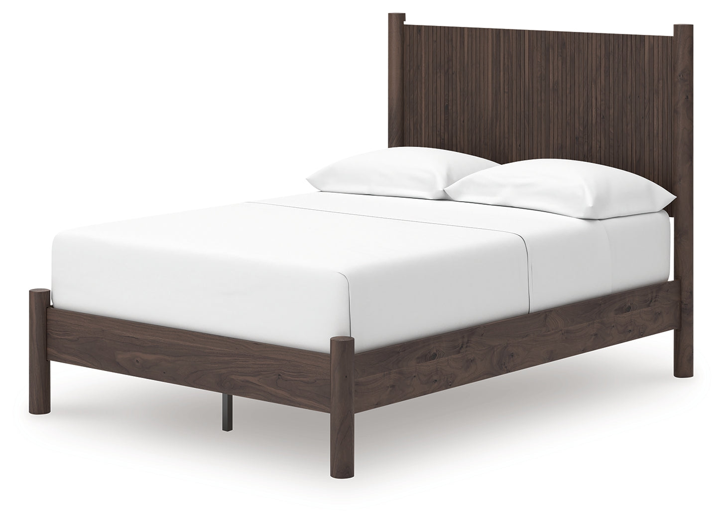Pamytta Brown Full Panel Platform Bed- Viva Furn