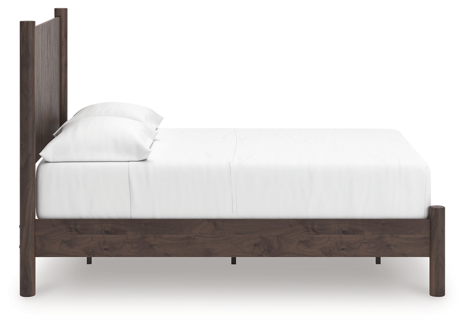 Pamytta Brown Full Panel Platform Bed- Viva Furn