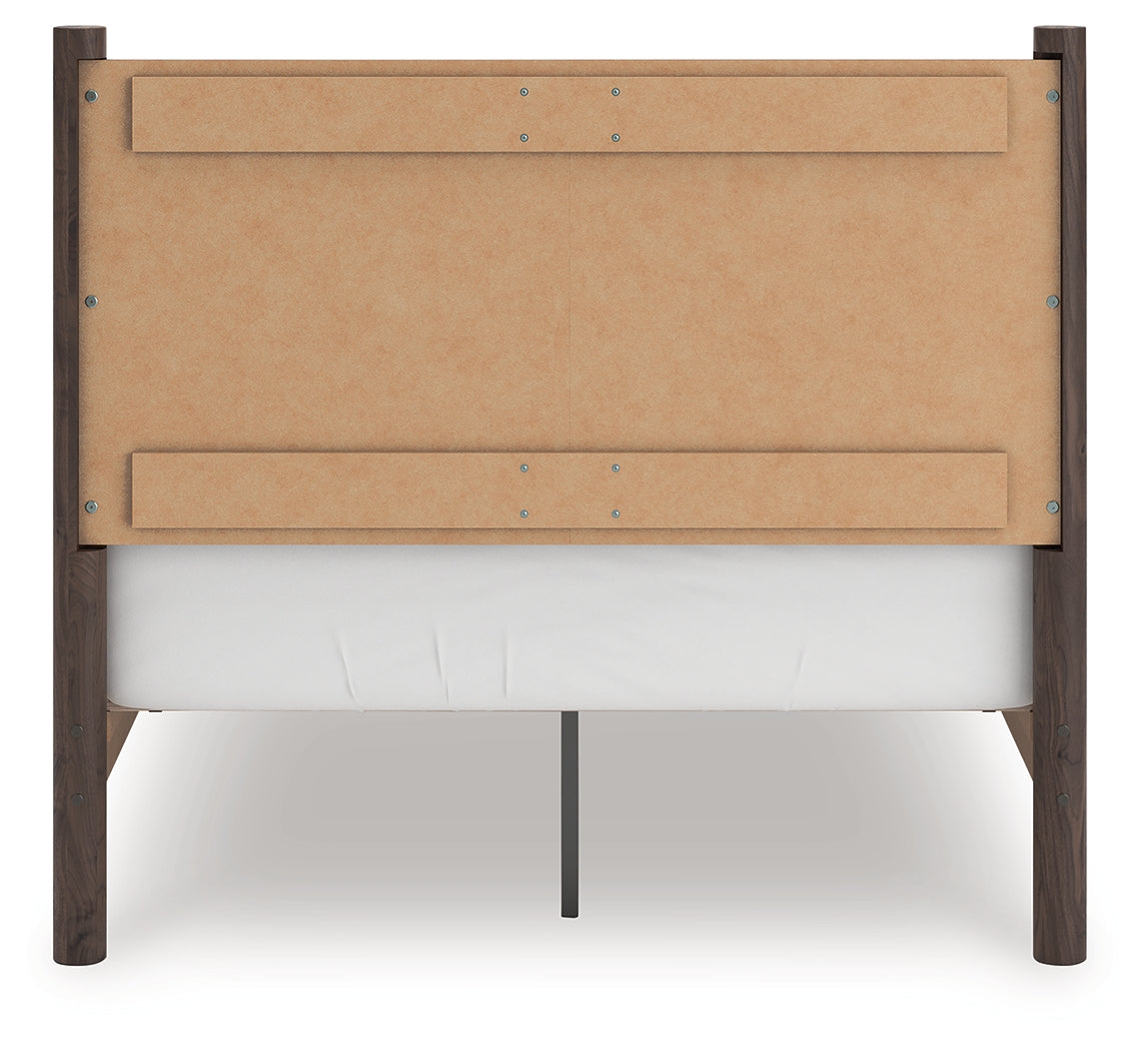 Pamytta Brown Full Panel Platform Bed- Viva Furn