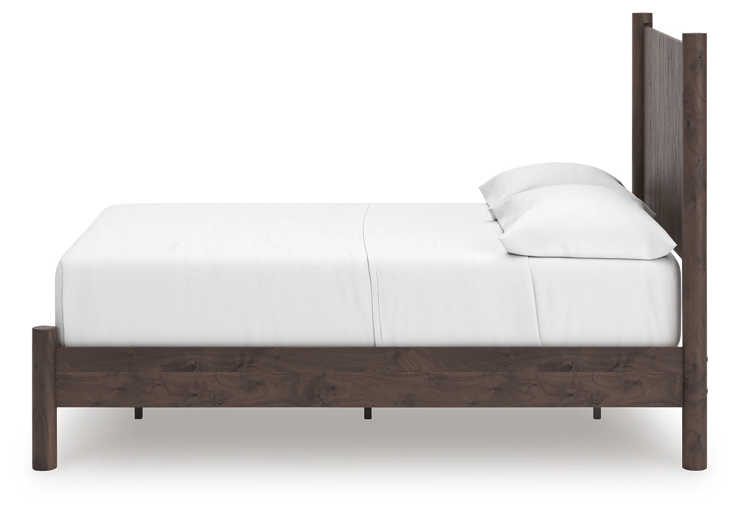 Pamytta Brown Full Panel Platform Bed- Viva Furn