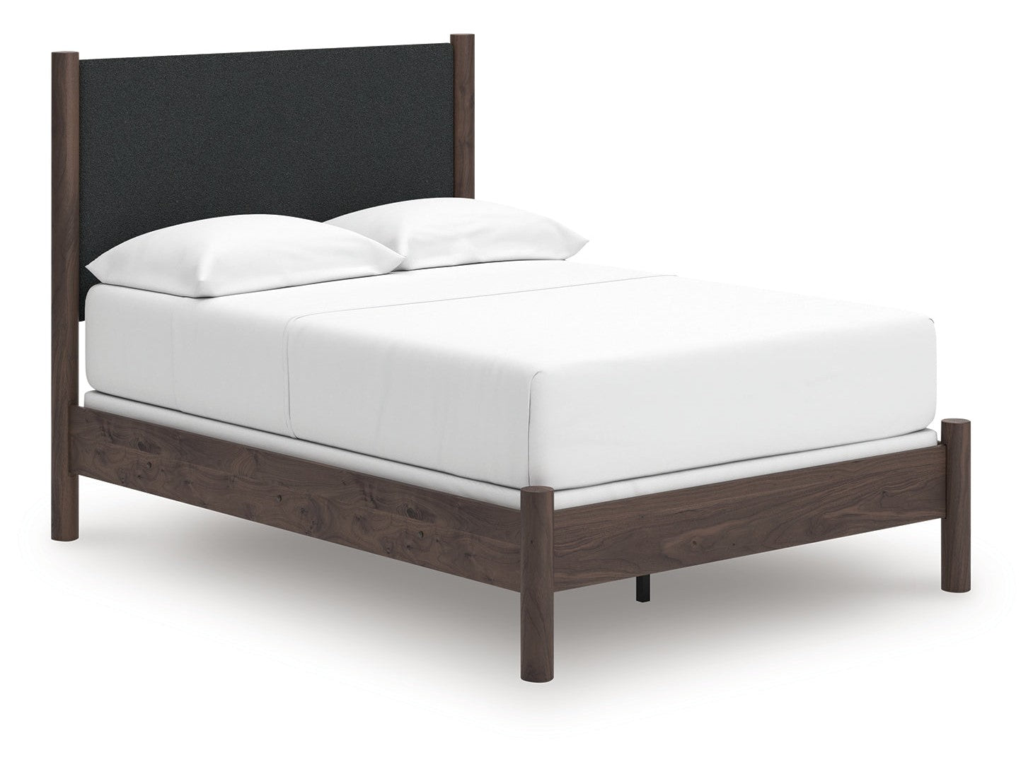 Pamytta Brown Full Upholstered Panel Bed- Viva Furn