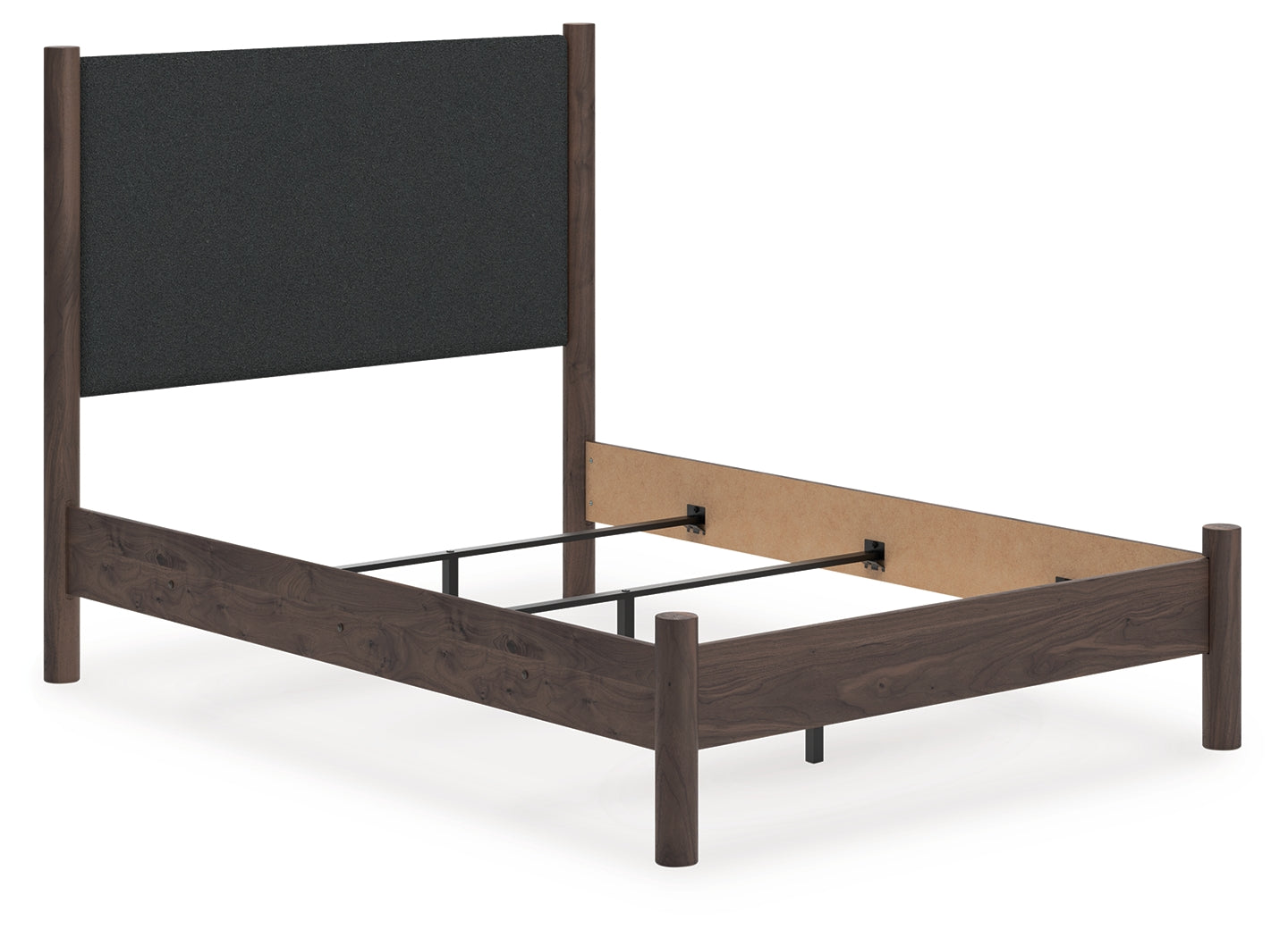 Pamytta Brown Full Upholstered Panel Bed- Viva Furn
