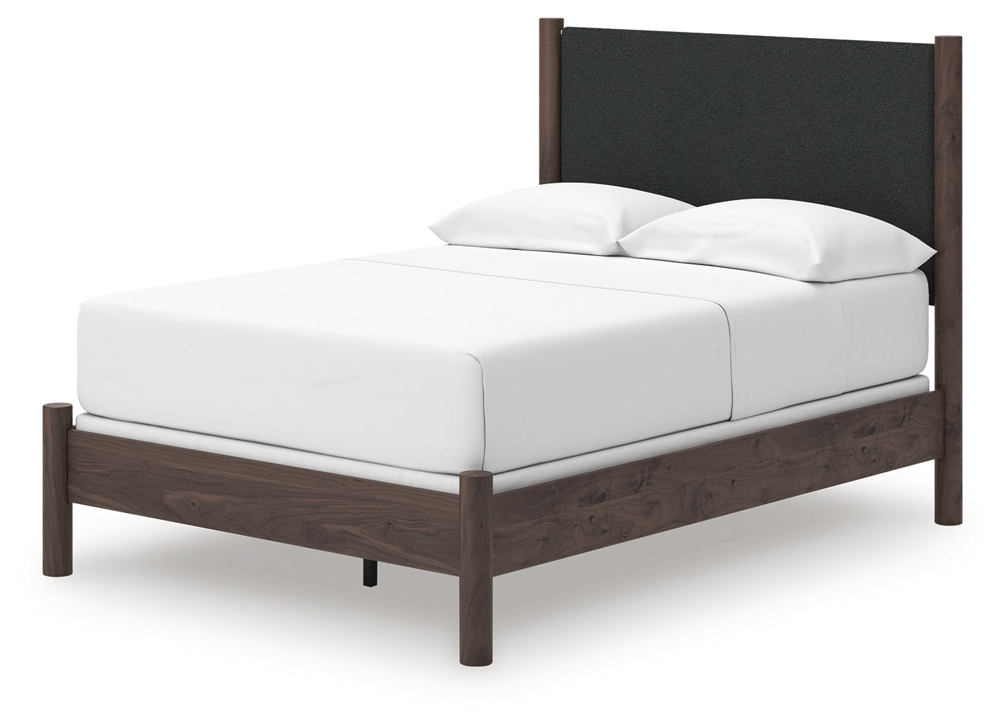 Pamytta Brown Full Upholstered Panel Bed- Viva Furn
