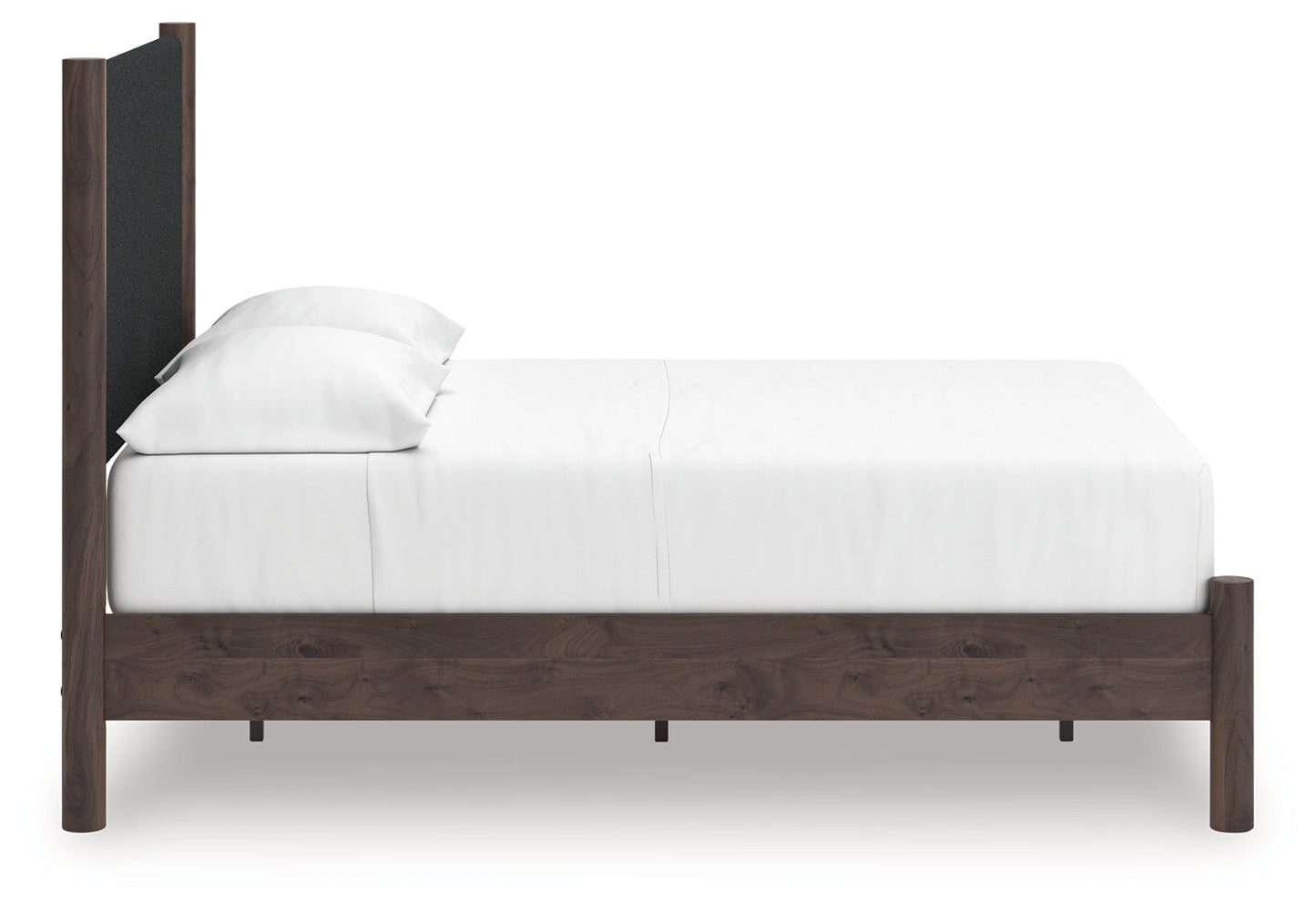 Pamytta Brown Full Upholstered Panel Platform Bed- Viva Furn