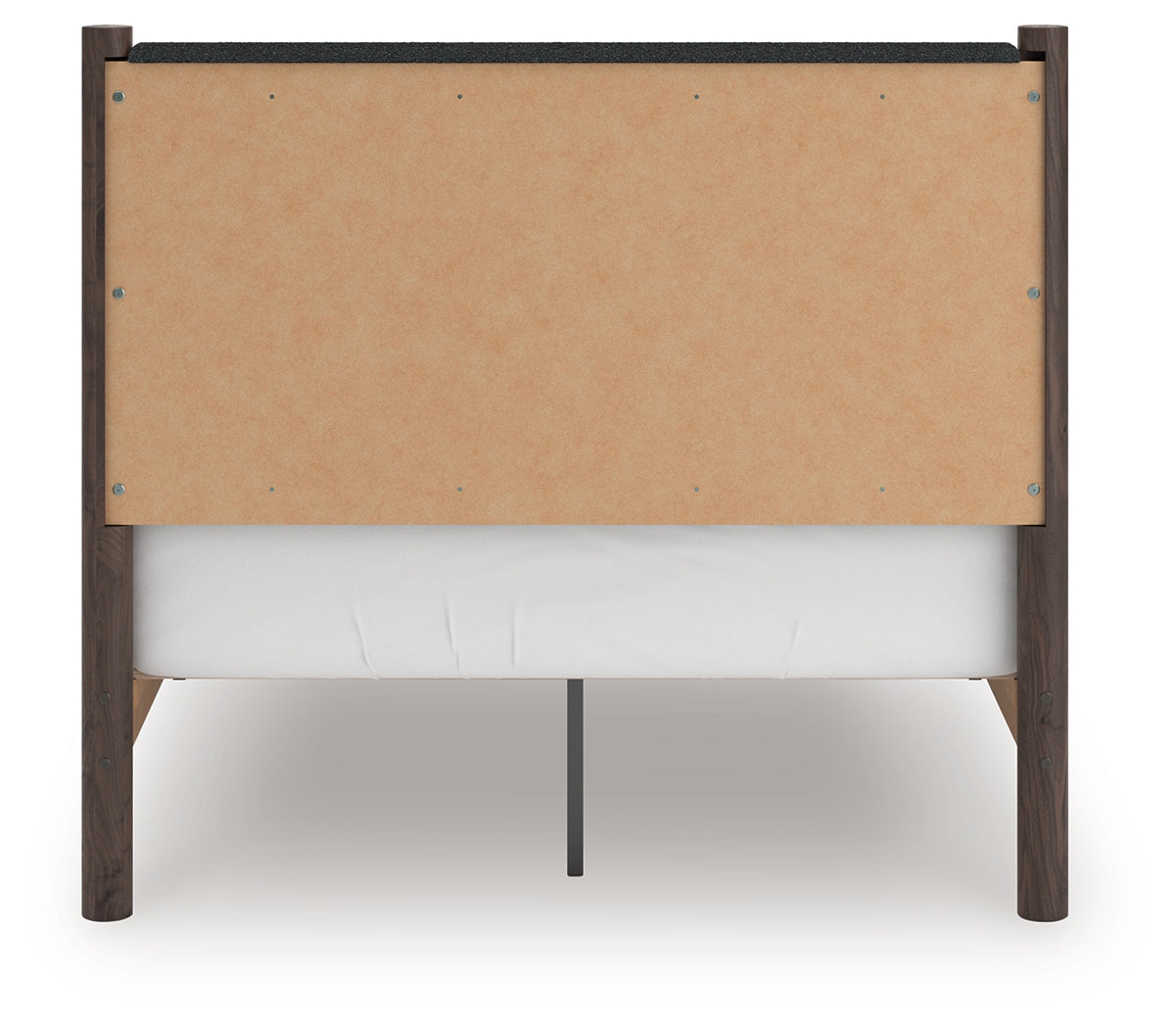 Pamytta Brown Full Upholstered Panel Platform Bed- Viva Furn