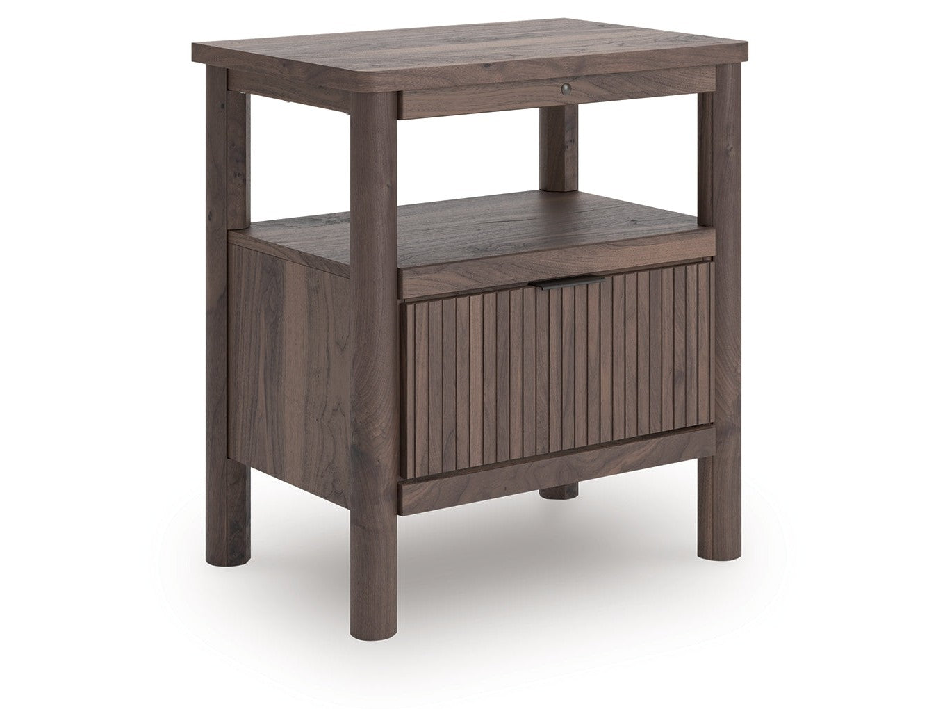 Pamytta Brown One Drawer Night Stand- Viva Furn