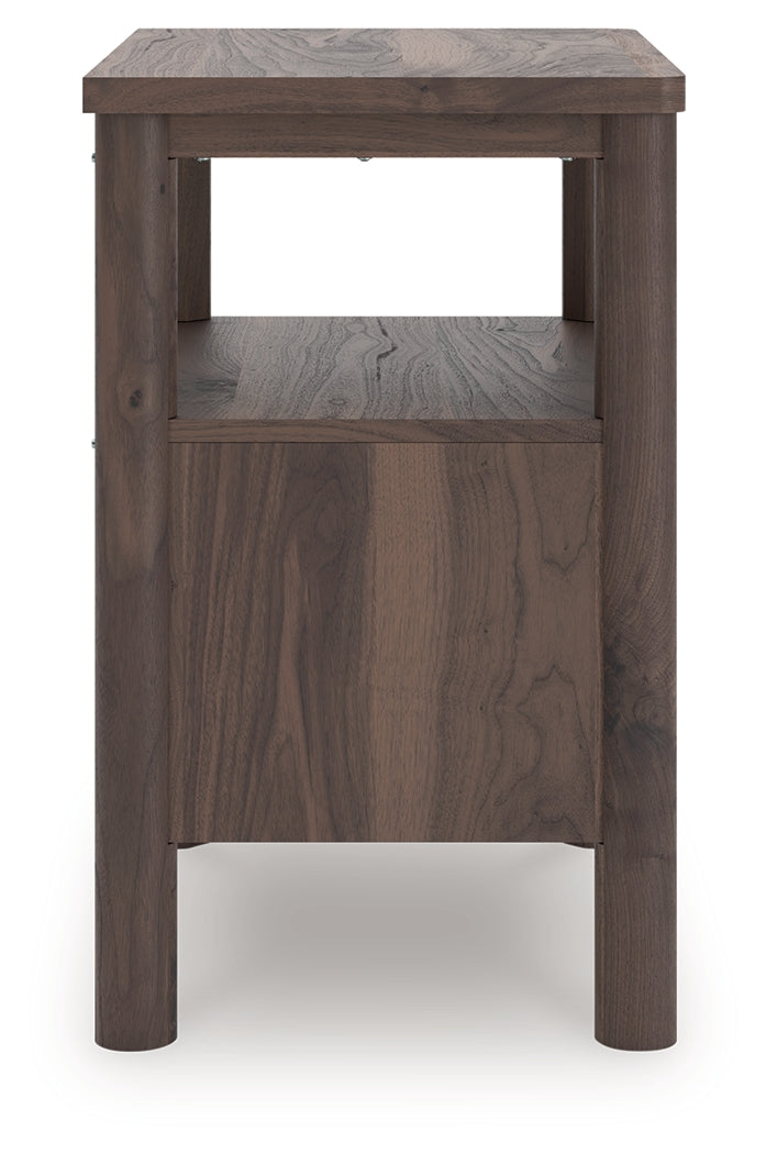 Pamytta Brown One Drawer Night Stand- Viva Furn