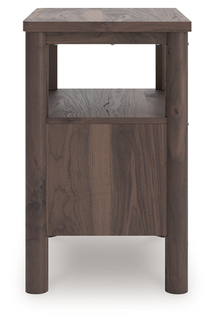 Pamytta Brown One Drawer Night Stand- Viva Furn