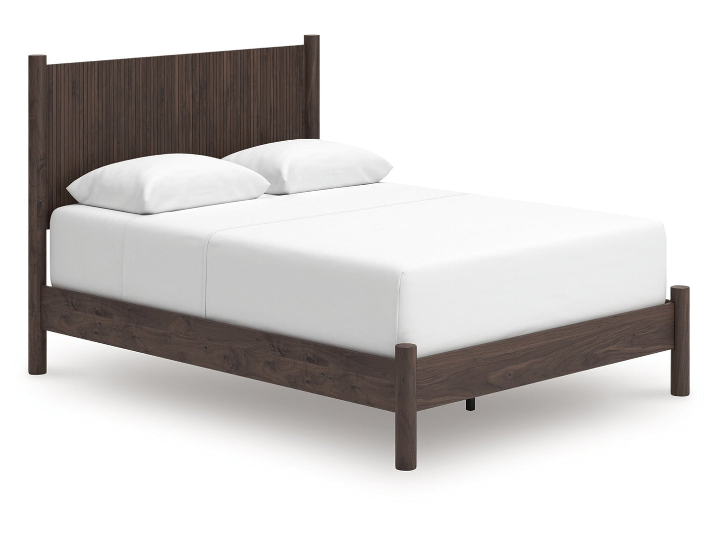 Pamytta Brown Queen Panel Bed- Viva Furn