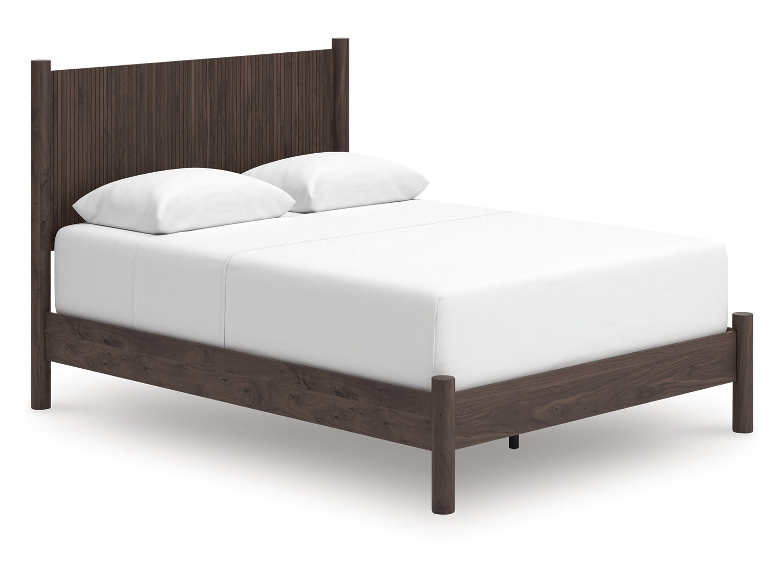 Pamytta Brown Queen Panel Bed- Viva Furn