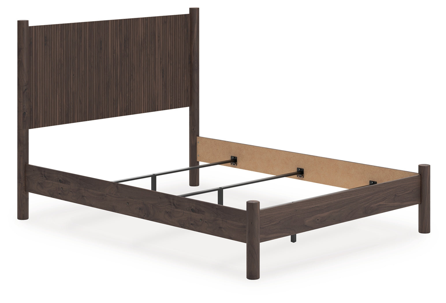 Pamytta Brown Queen Panel Bed- Viva Furn