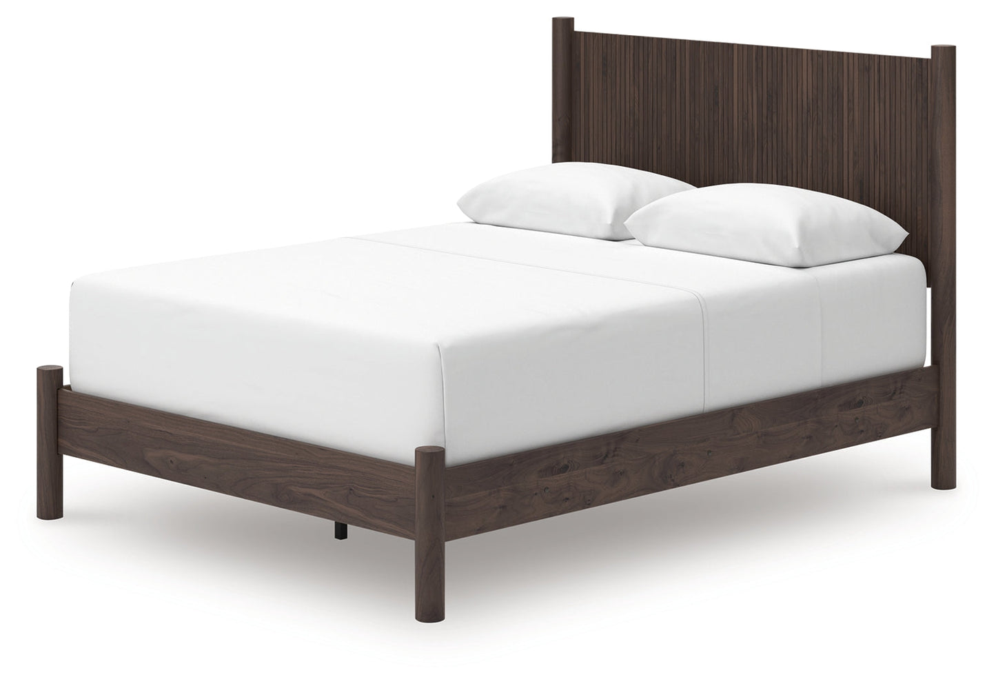 Pamytta Brown Queen Panel Bed- Viva Furn
