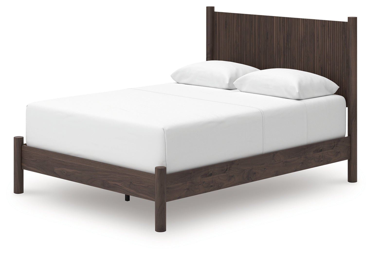 Pamytta Brown Queen Panel Bed- Viva Furn