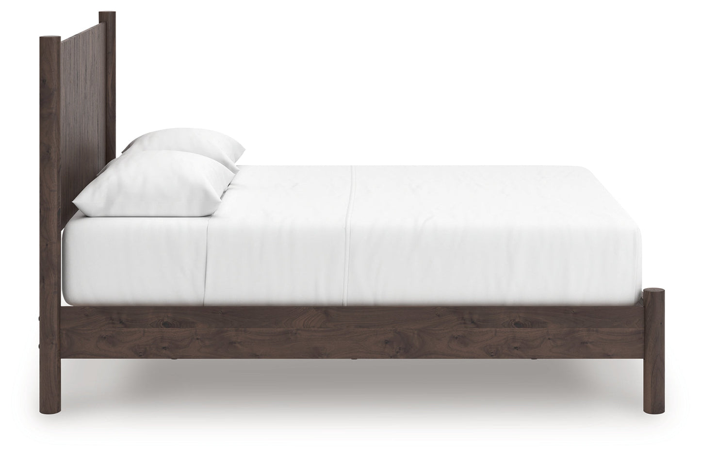 Pamytta Brown Queen Panel Platform Bed- Viva Furn