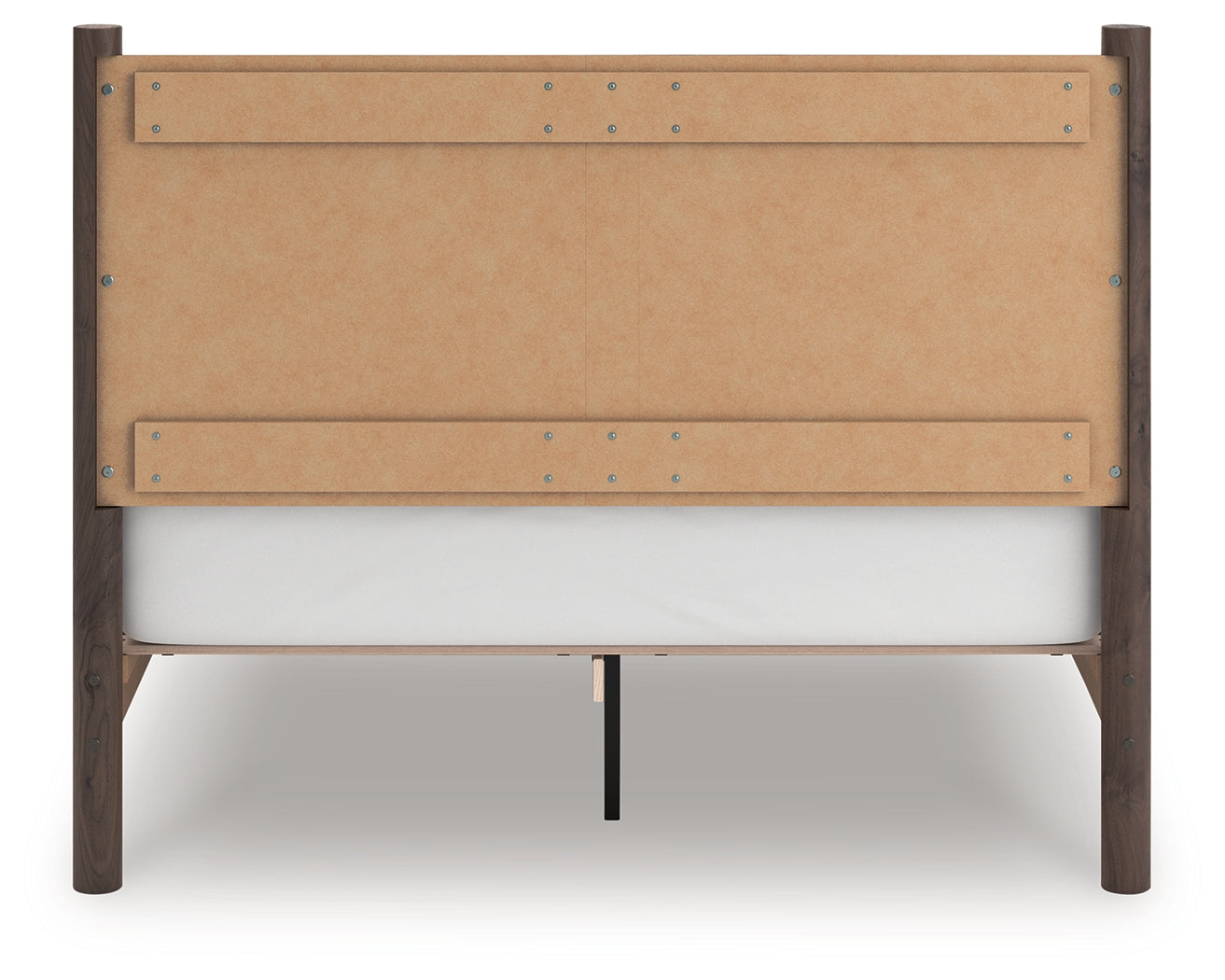 Pamytta Brown Queen Panel Platform Bed- Viva Furn
