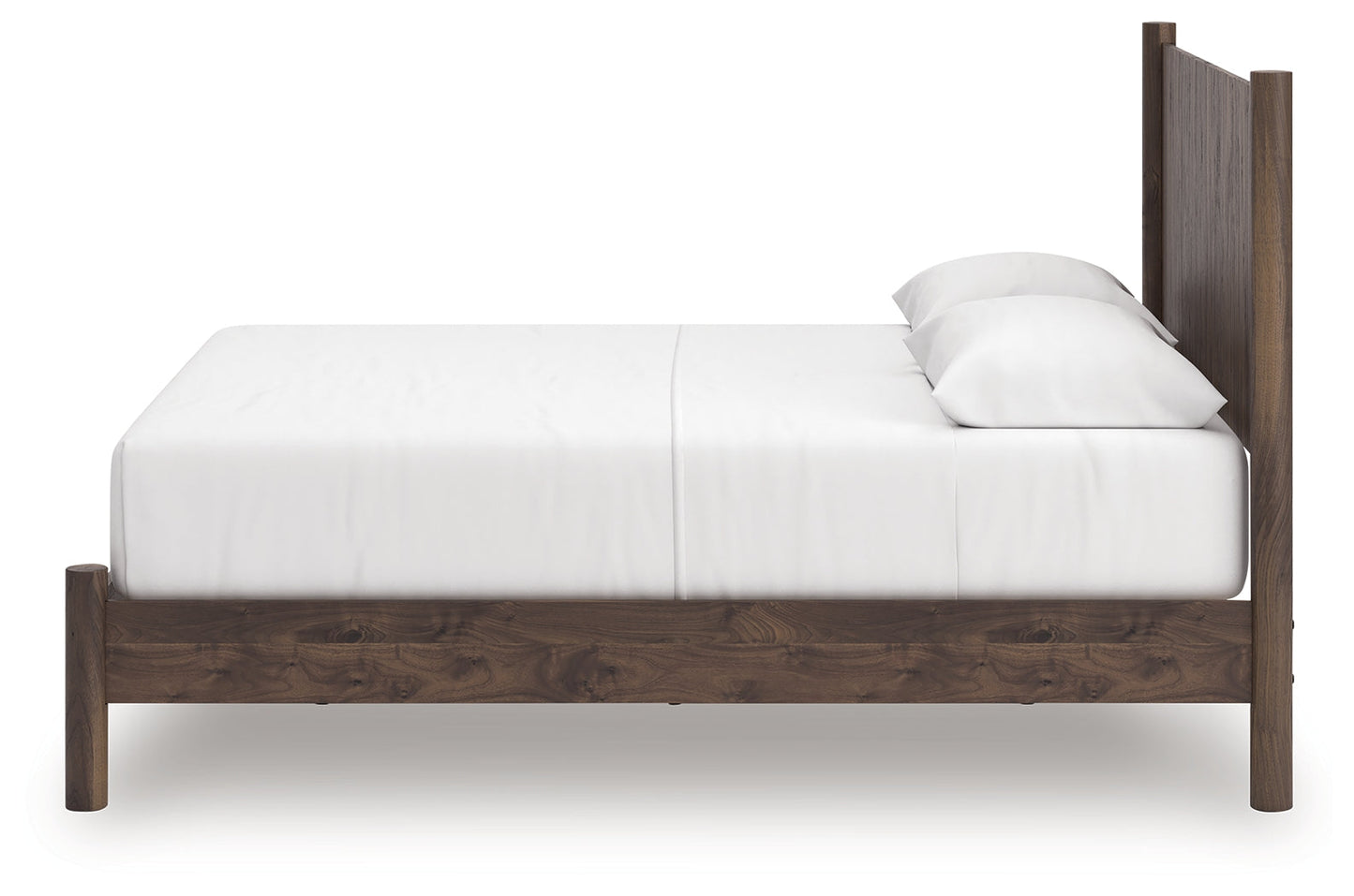Pamytta Brown Queen Panel Platform Bed- Viva Furn