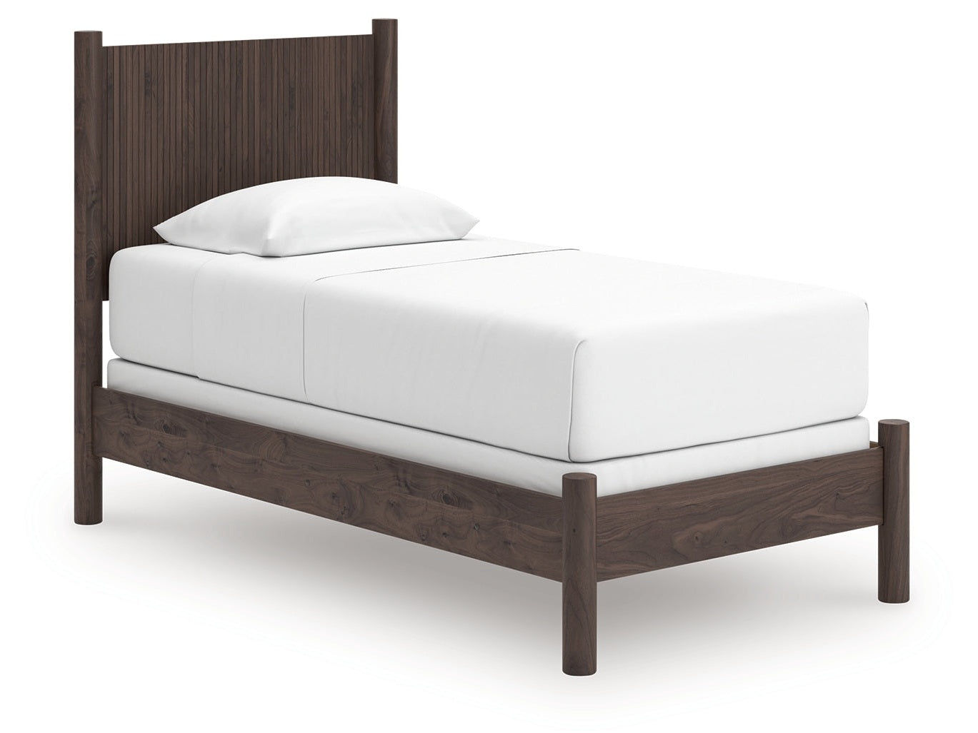Pamytta Brown Twin Panel Bed- Viva Furn
