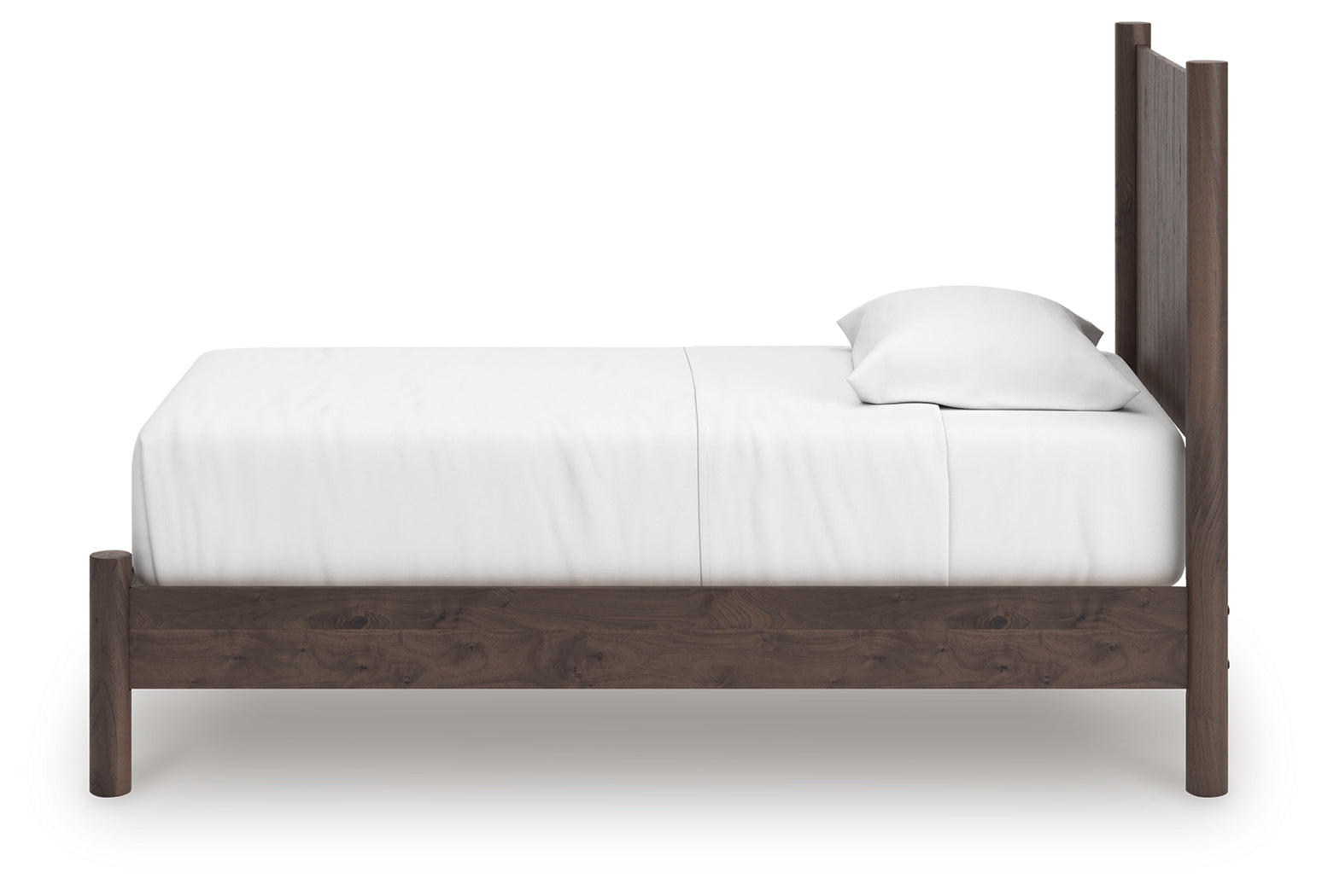 Pamytta Brown Twin Panel Platform Bed- Viva Furn