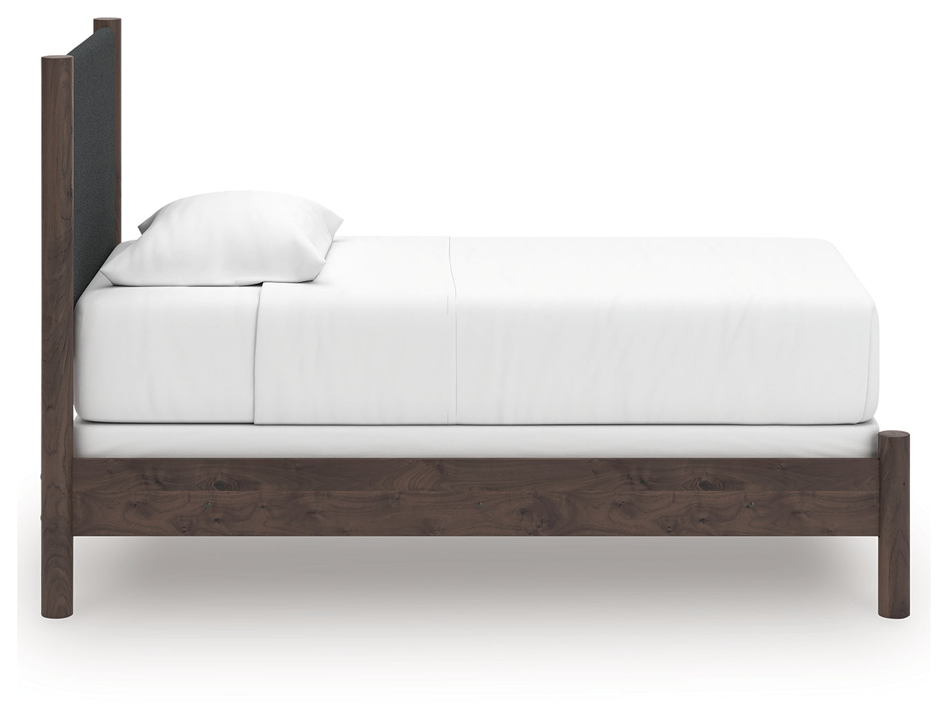 Pamytta Brown Twin Upholstered Panel Bed- Viva Furn