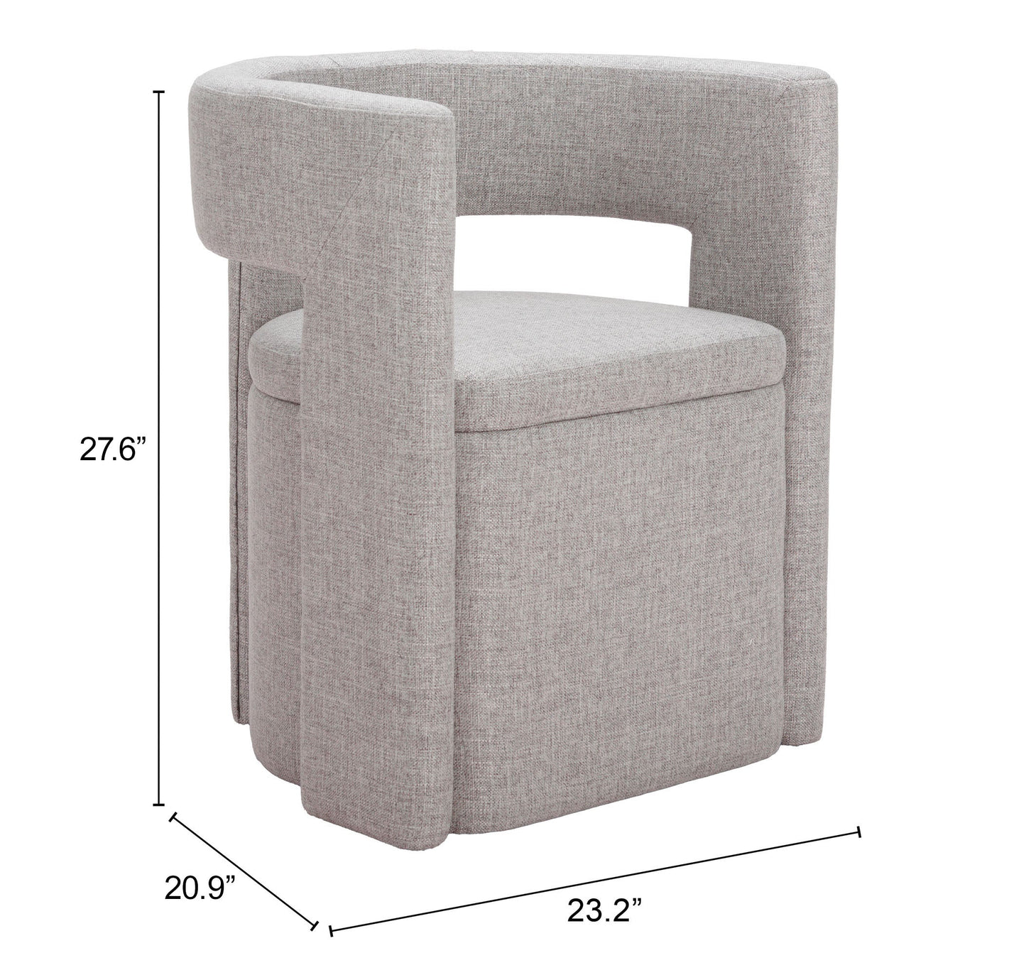 Papua Gray Dining Chair - Ornate Home