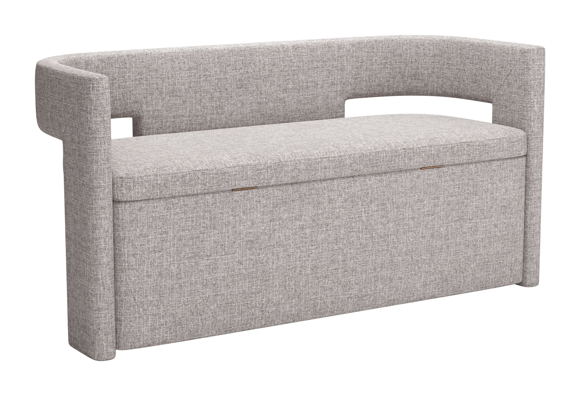 Papua Gray Storage Bench - Ornate Home