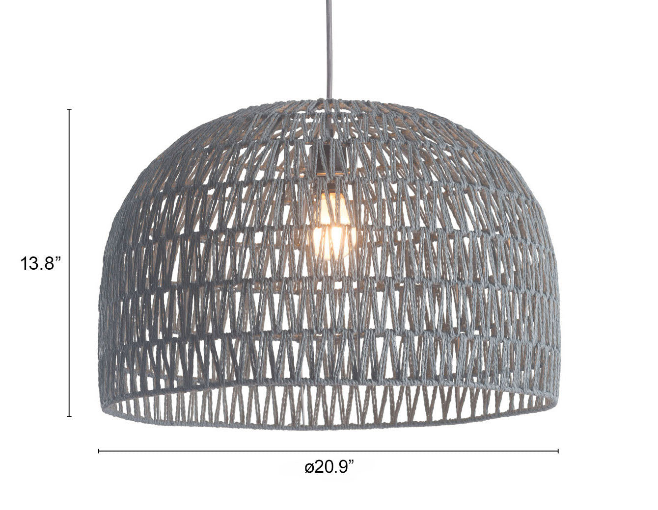 Paradise Gray Ceiling Lamp - Ornate Home