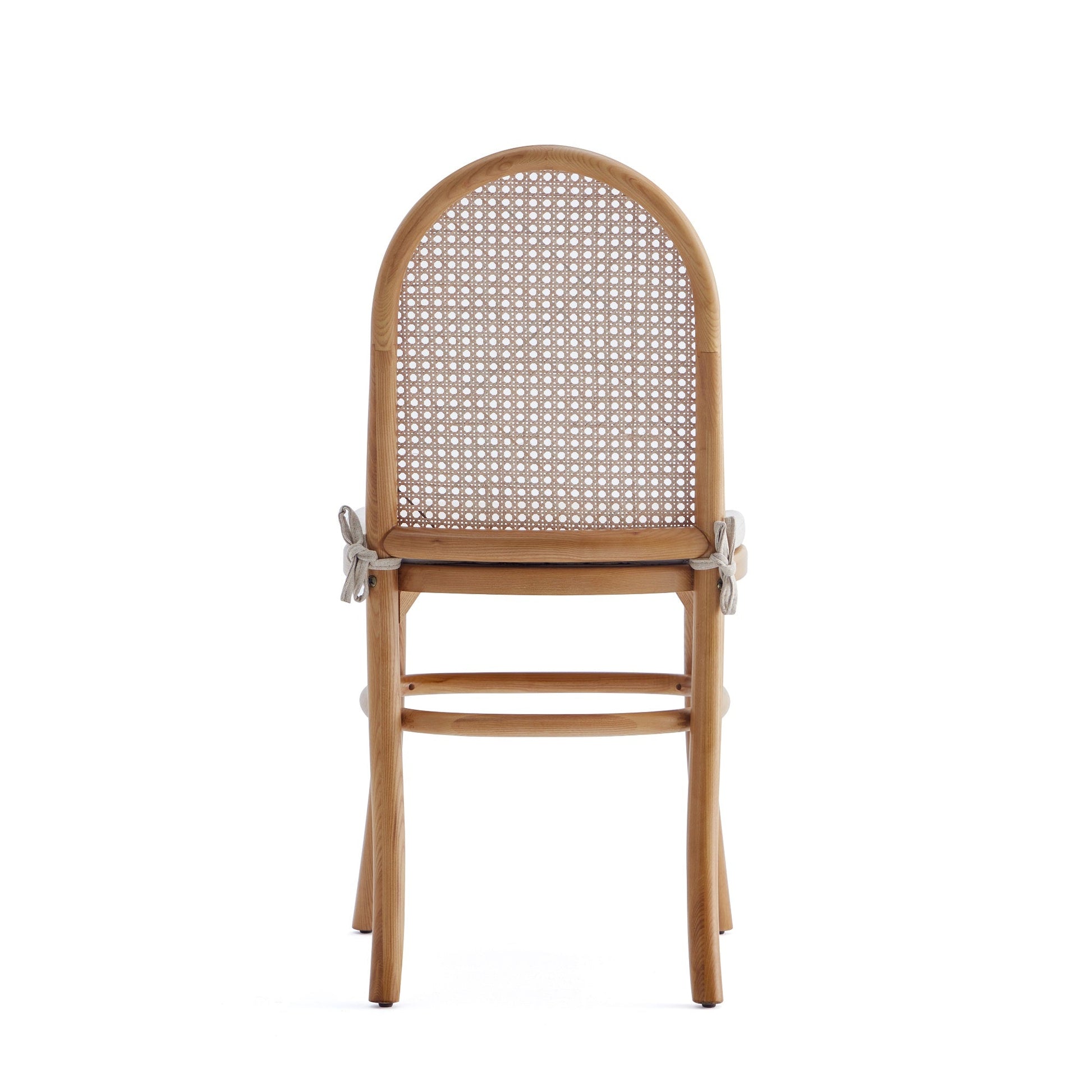 Paragon Dining Chair 1.0 with Cream Cushions in Nature and Cane (set of 4) - Ornate Home