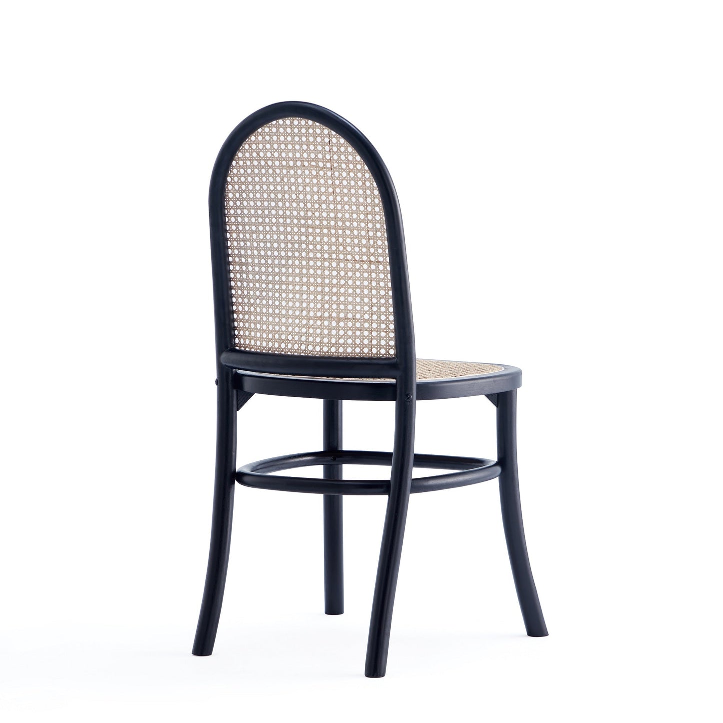 Paragon Dining Chair 2.0 in Black and Cane (set of 2) - Ornate Home