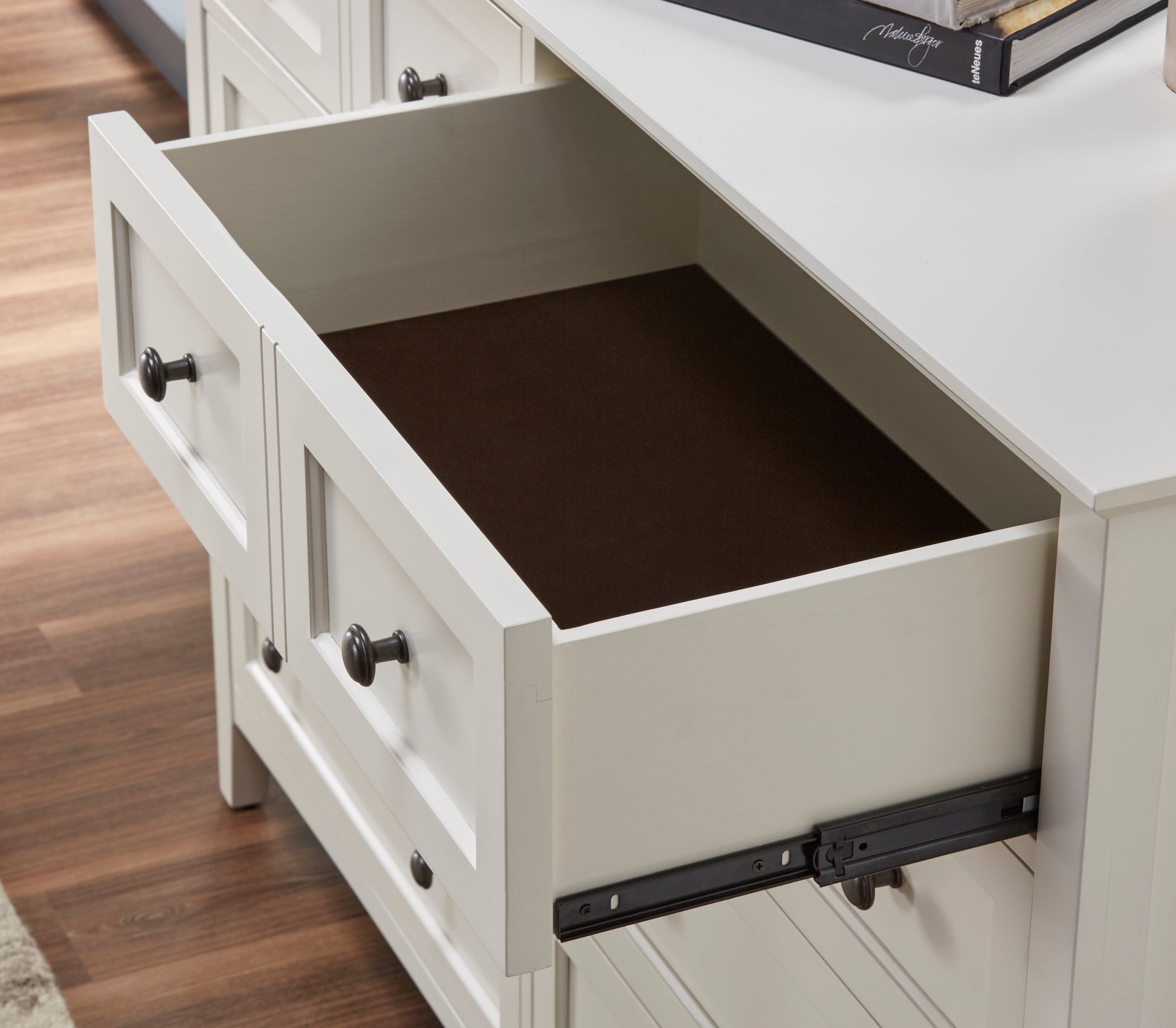Paragon Five Drawer Chest in White - Ornate Home