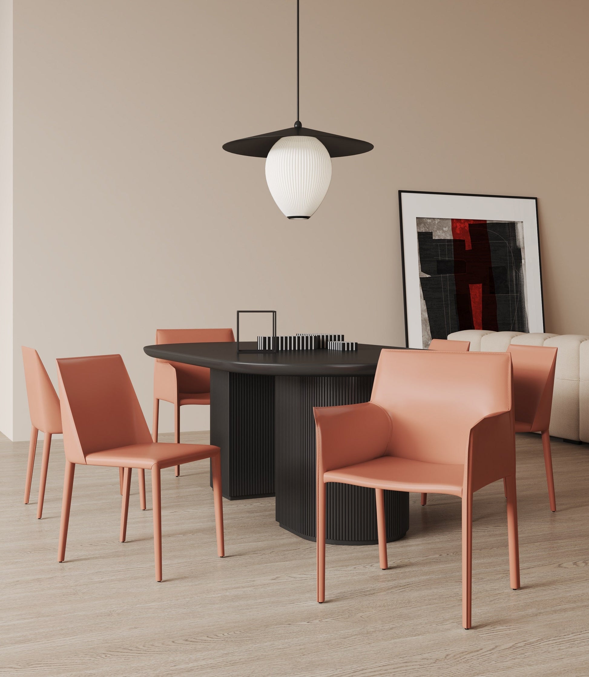 Paris 6-Piece Dining Chairs in Clay - Ornate Home