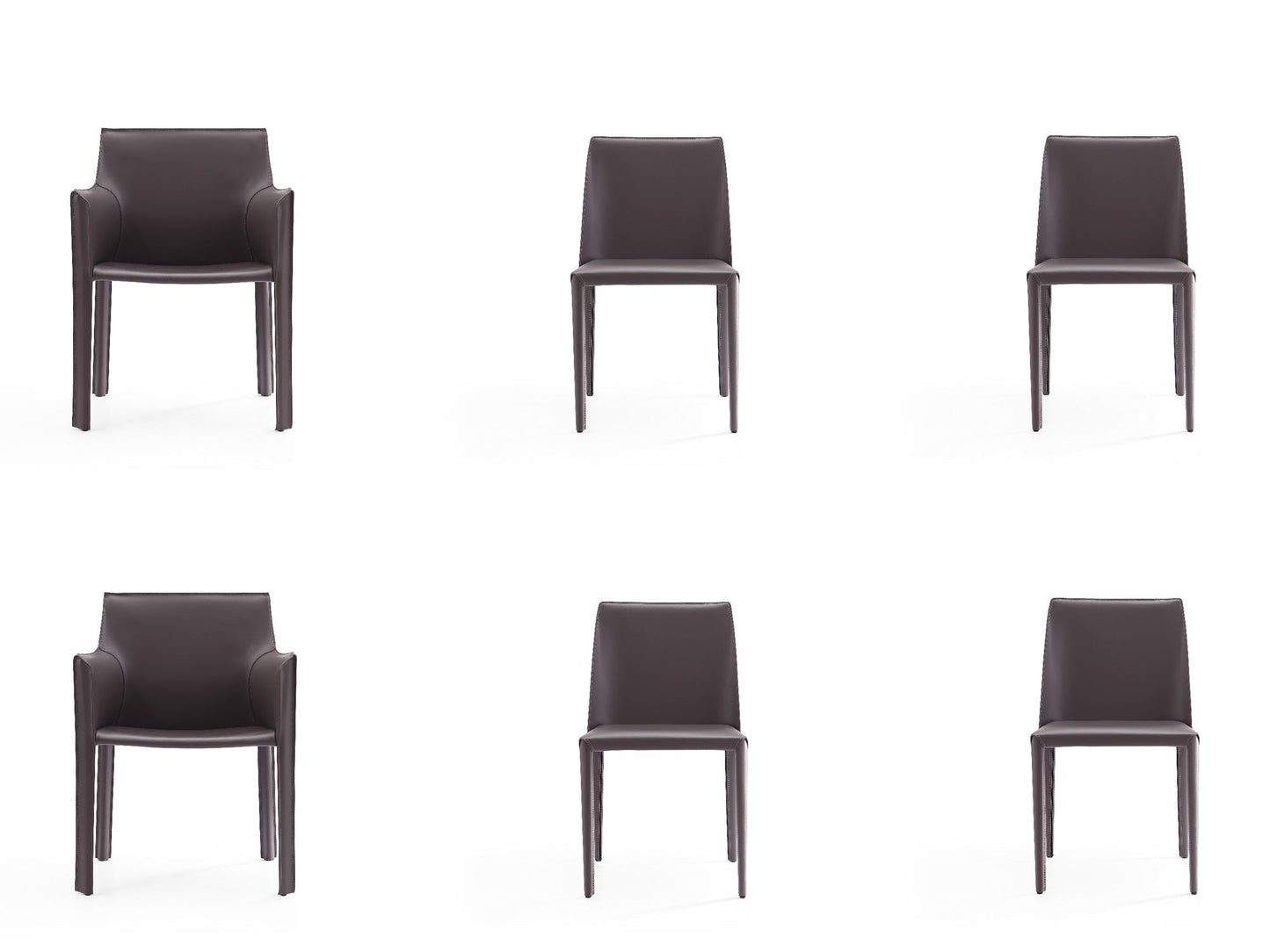 Paris 6-Piece Dining Chairs in Grey - Ornate Home