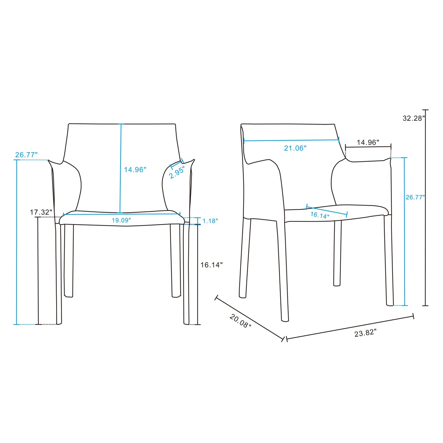 Paris 8-Piece Dining Chairs in Clay - Ornate Home