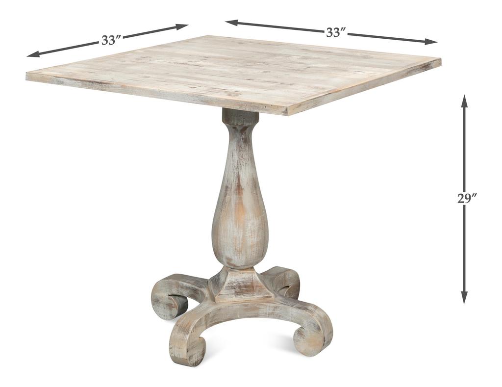 Paris Beige/Grey Bistro Table - Ornate Home