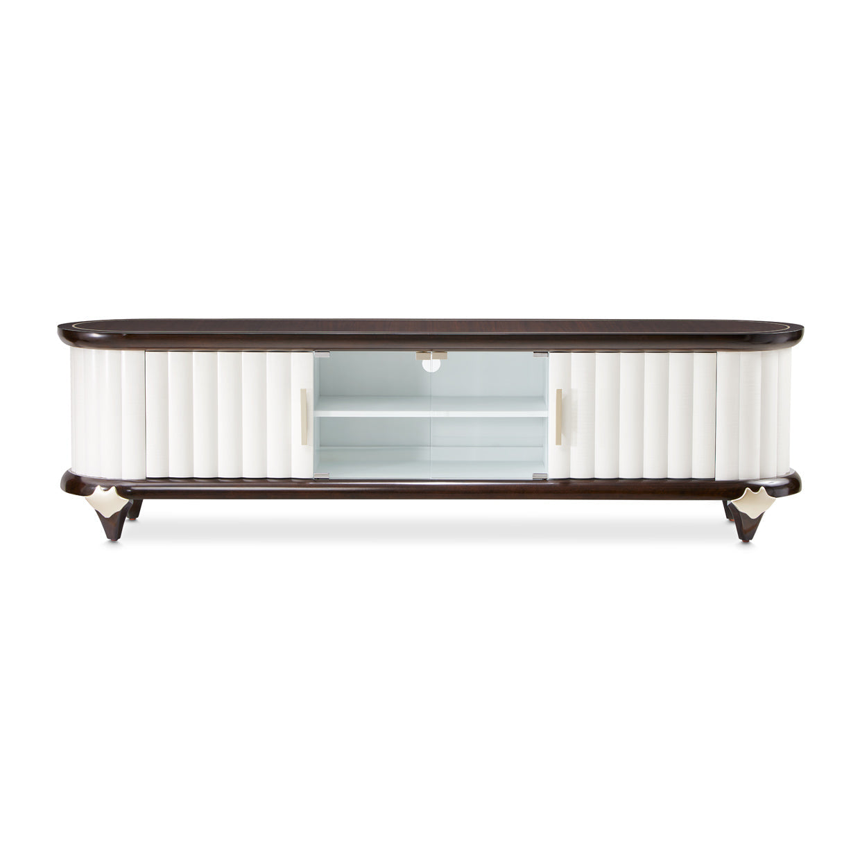 Paris Chic Espresso Media Cabinet - Ornate Home