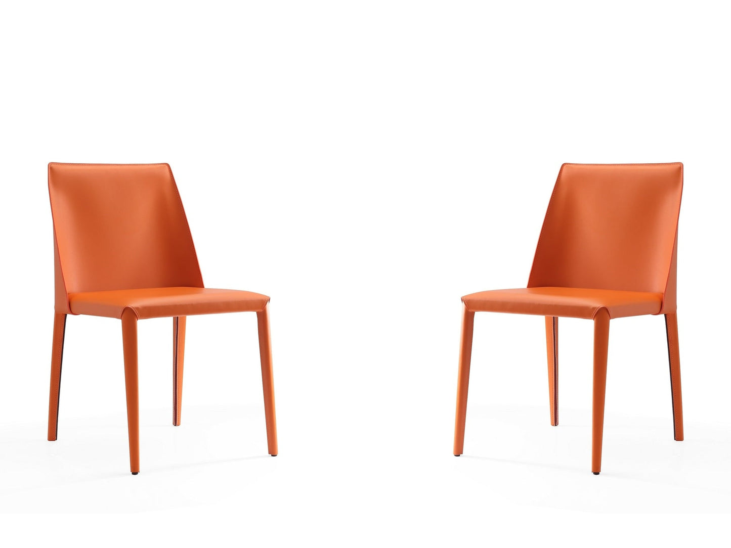 Paris Dining Chair in Coral (set of 2) - Ornate Home